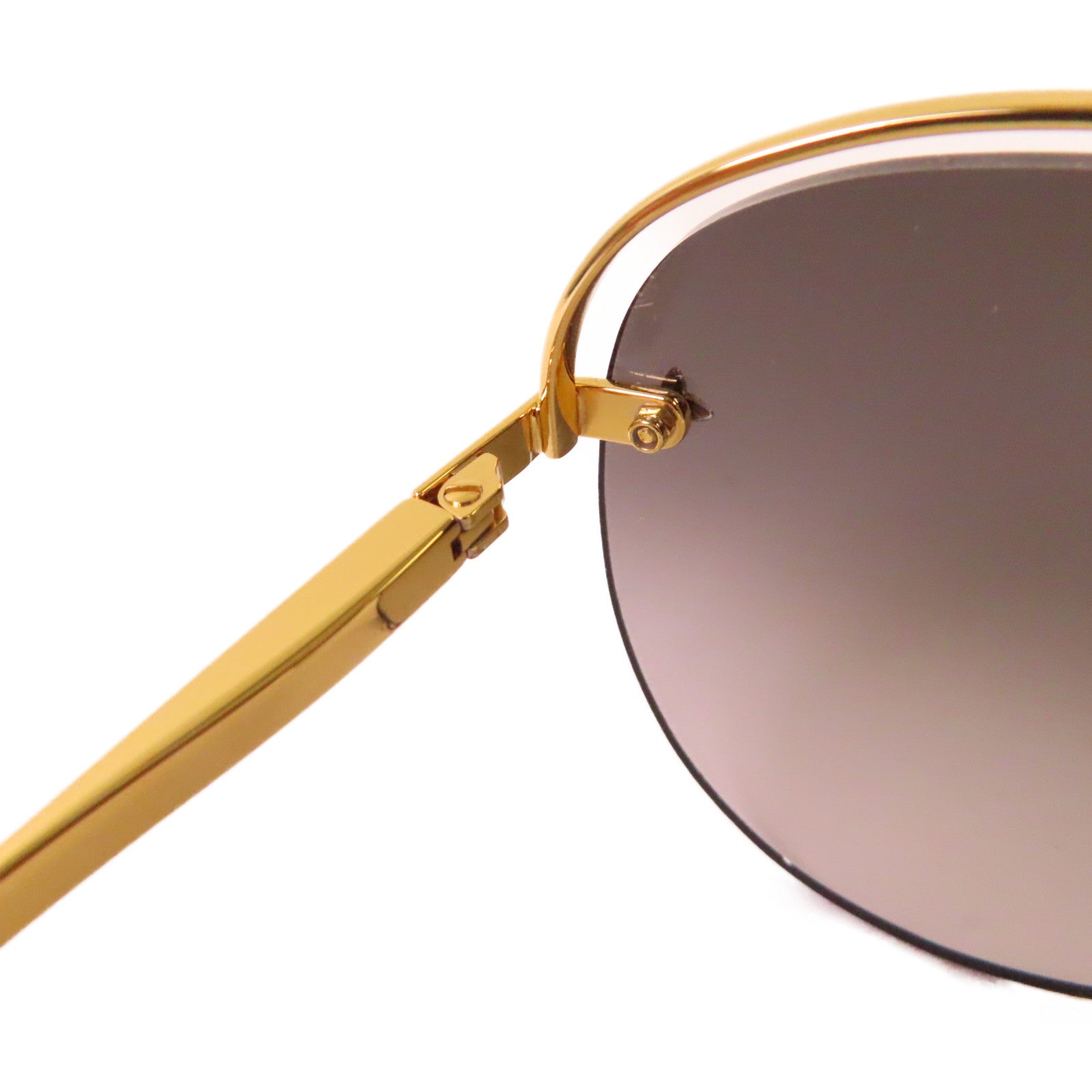 LOUIS VUITTON 【激減優惠】金屬/PVC Sunglasses太陽眼鏡黑色/金色