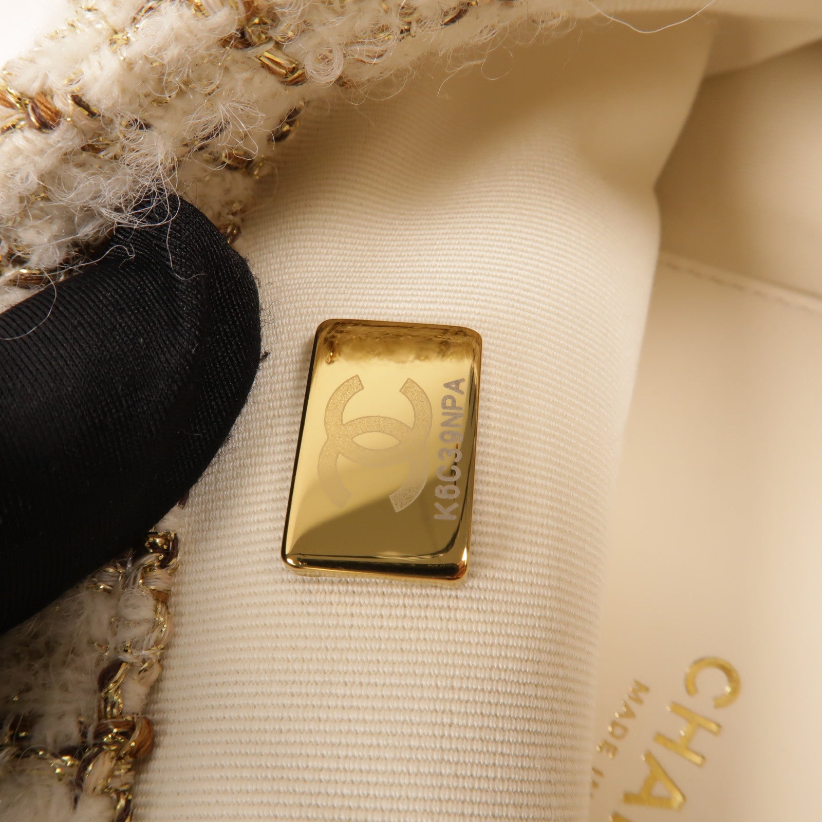 CHANEL Tweed Flap Bag肩背袋