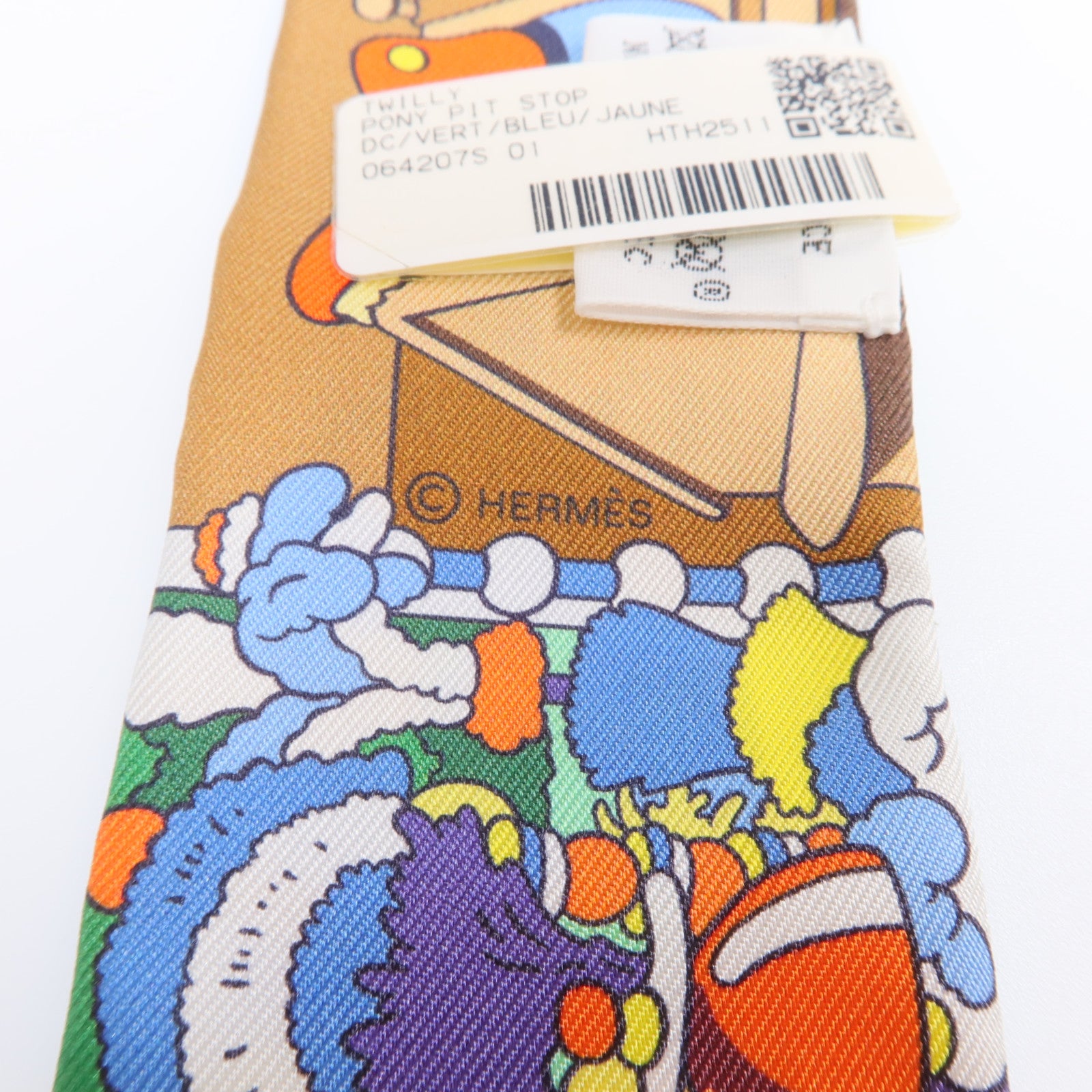 HERMES 絲質Twilly絲巾