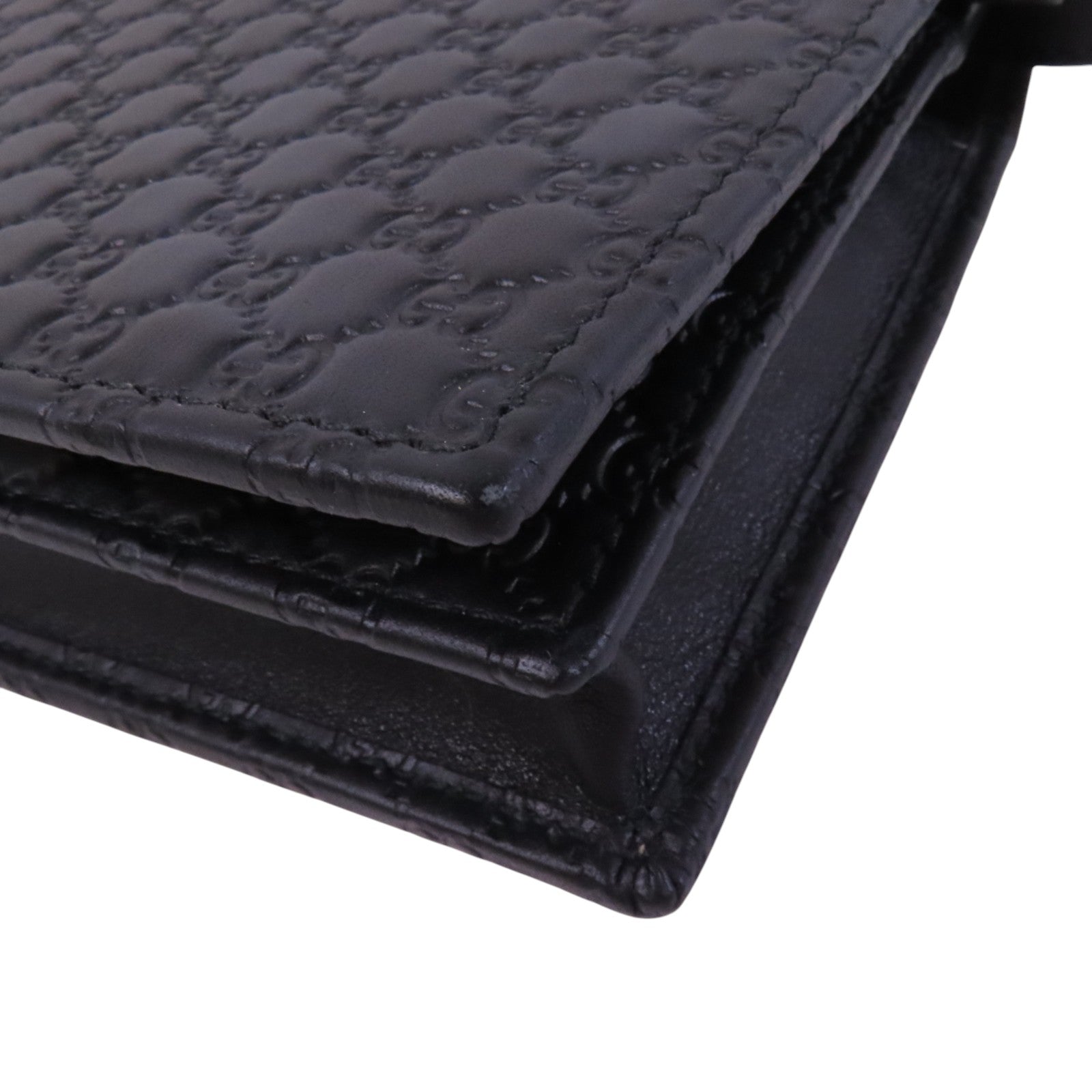 GUCCI 牛皮皮革Wallet Shoulder Bag金扣肩背袋