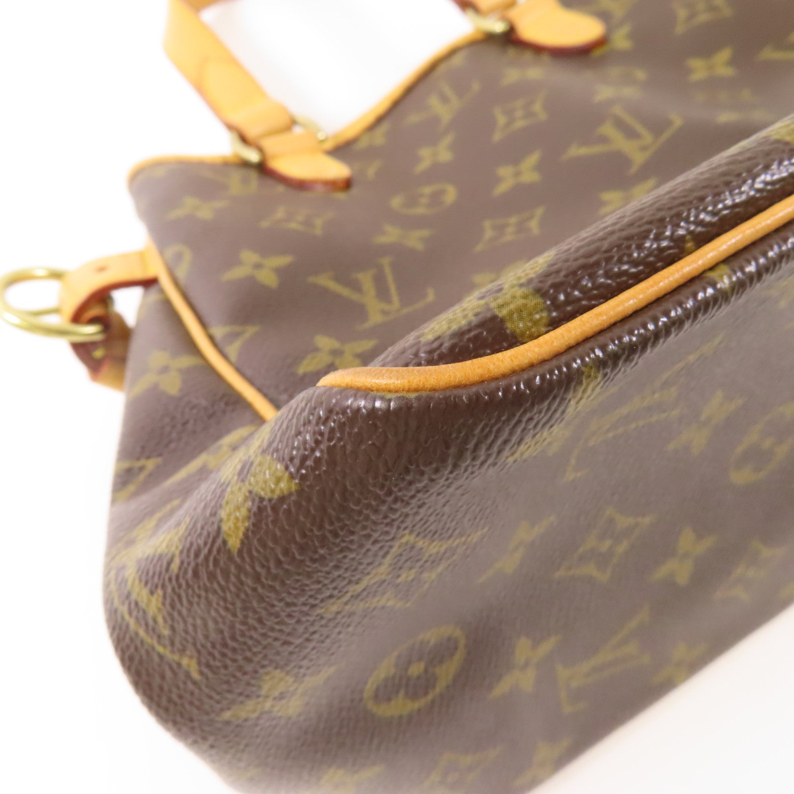 LOUIS VUITTON 【激減優惠】Monogram Batignolles金扣手挽袋棕色