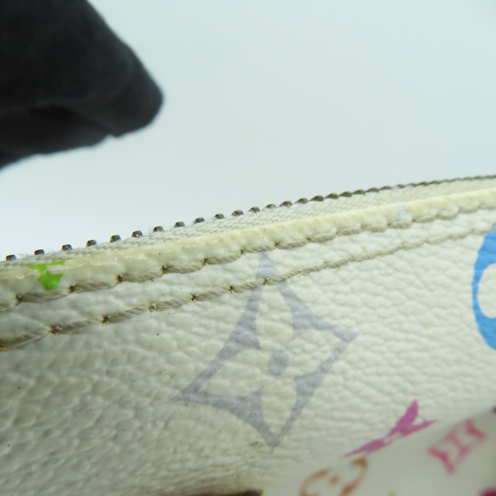 LOUIS VUITTON 【激減優惠】Monogram Multicolore Speedy 30金扣手挽袋白色彩色