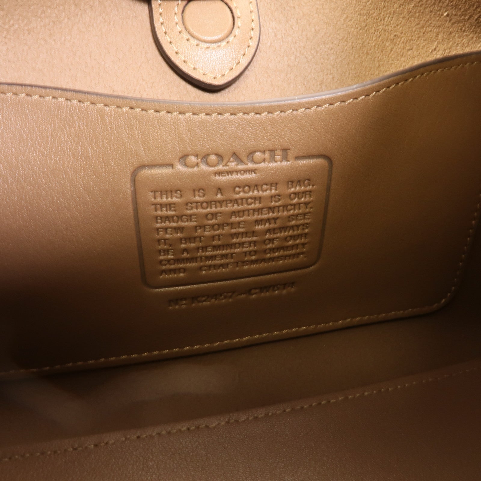 COACH 牛皮皮革Brooklyn Mini手挽肩背兩用袋