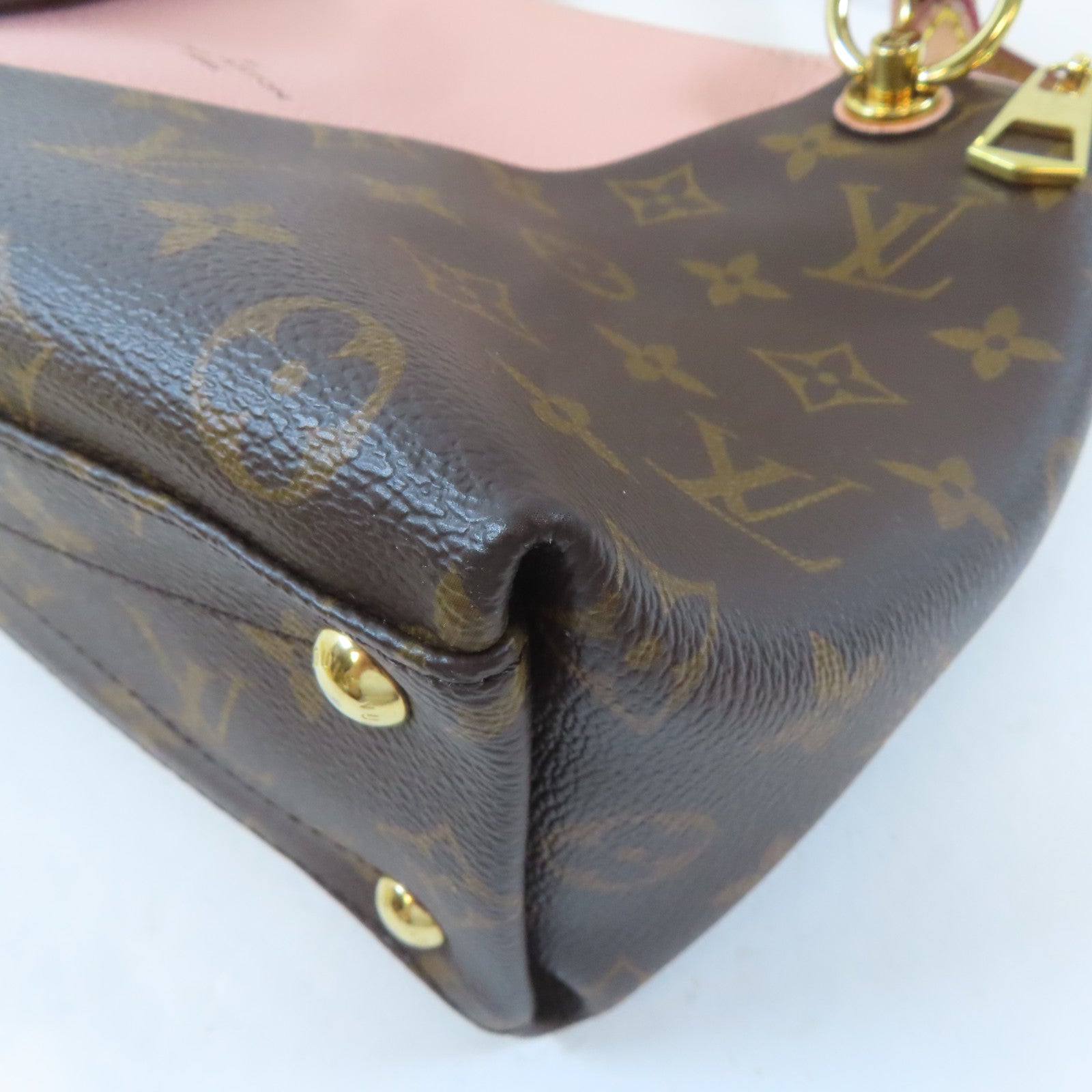 LOUIS VUITTON 【激減優惠】Monogram V Tote BB金扣手挽肩背兩用袋啡色