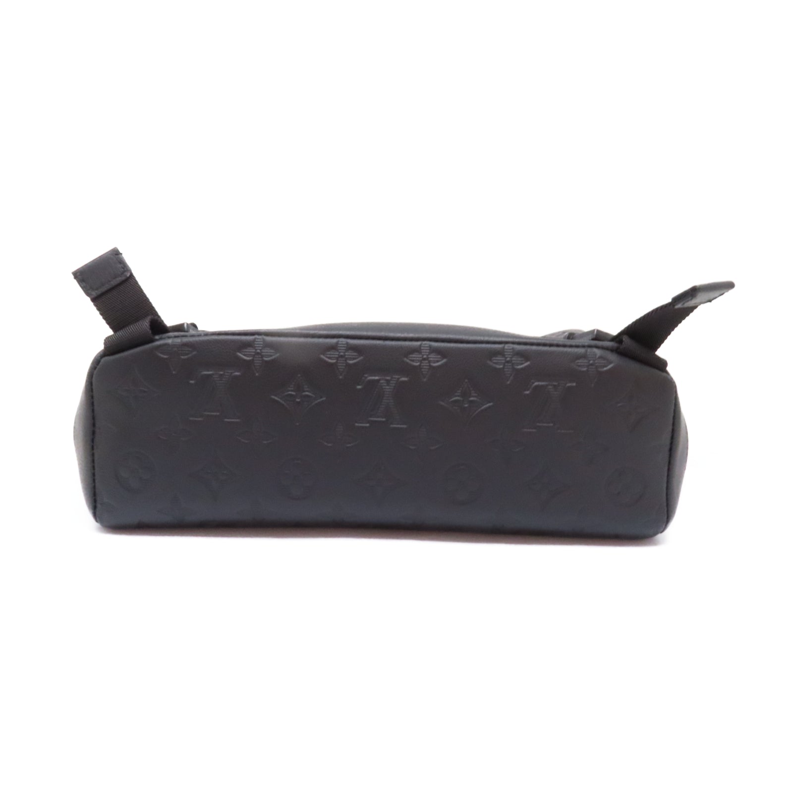 LOUIS VUITTON Monogram Shadow Messenger Voyager 肩背袋黑色