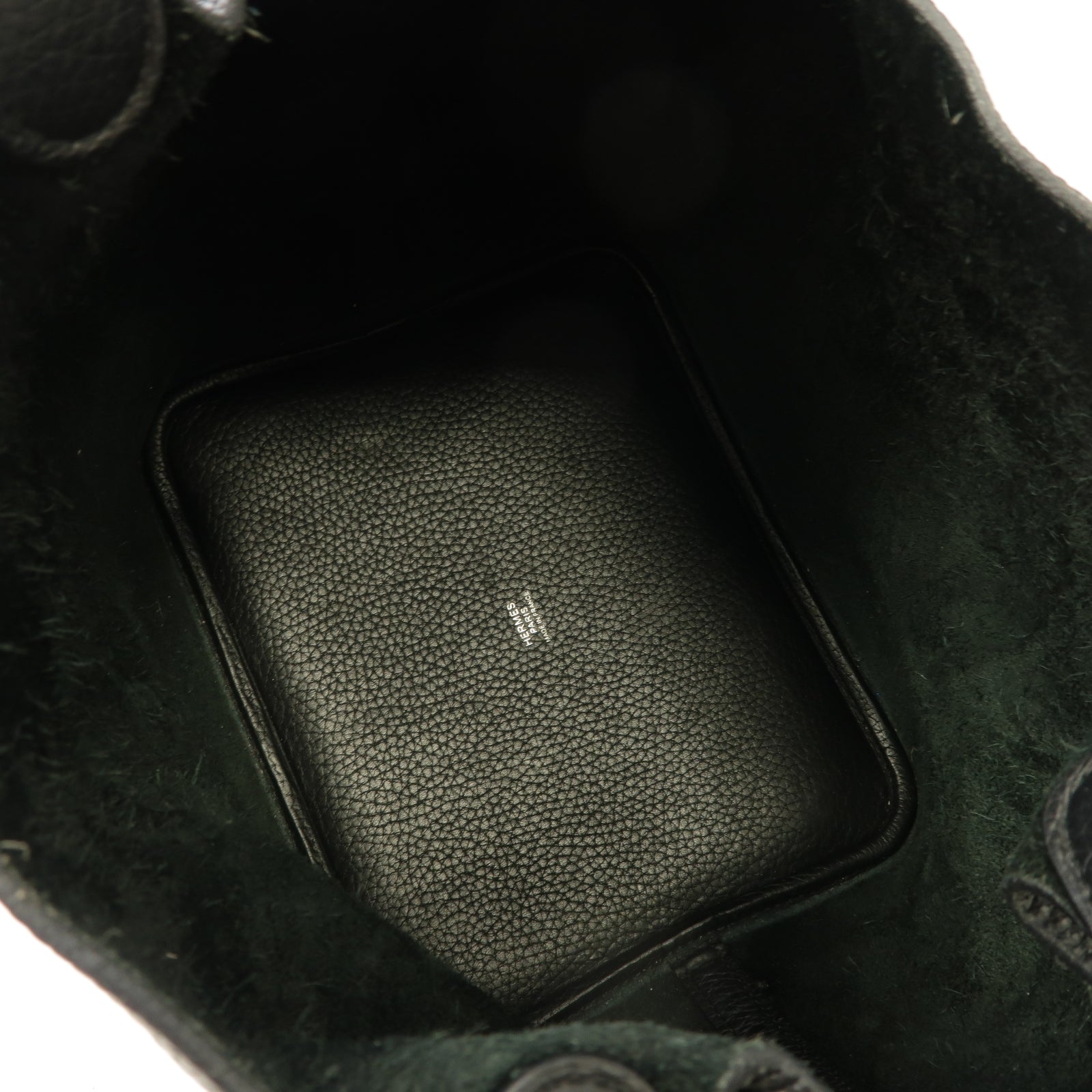 HERMES 【激減優惠】Clemence皮革Picotin MM Tote Bag銀扣手挽袋經典黑