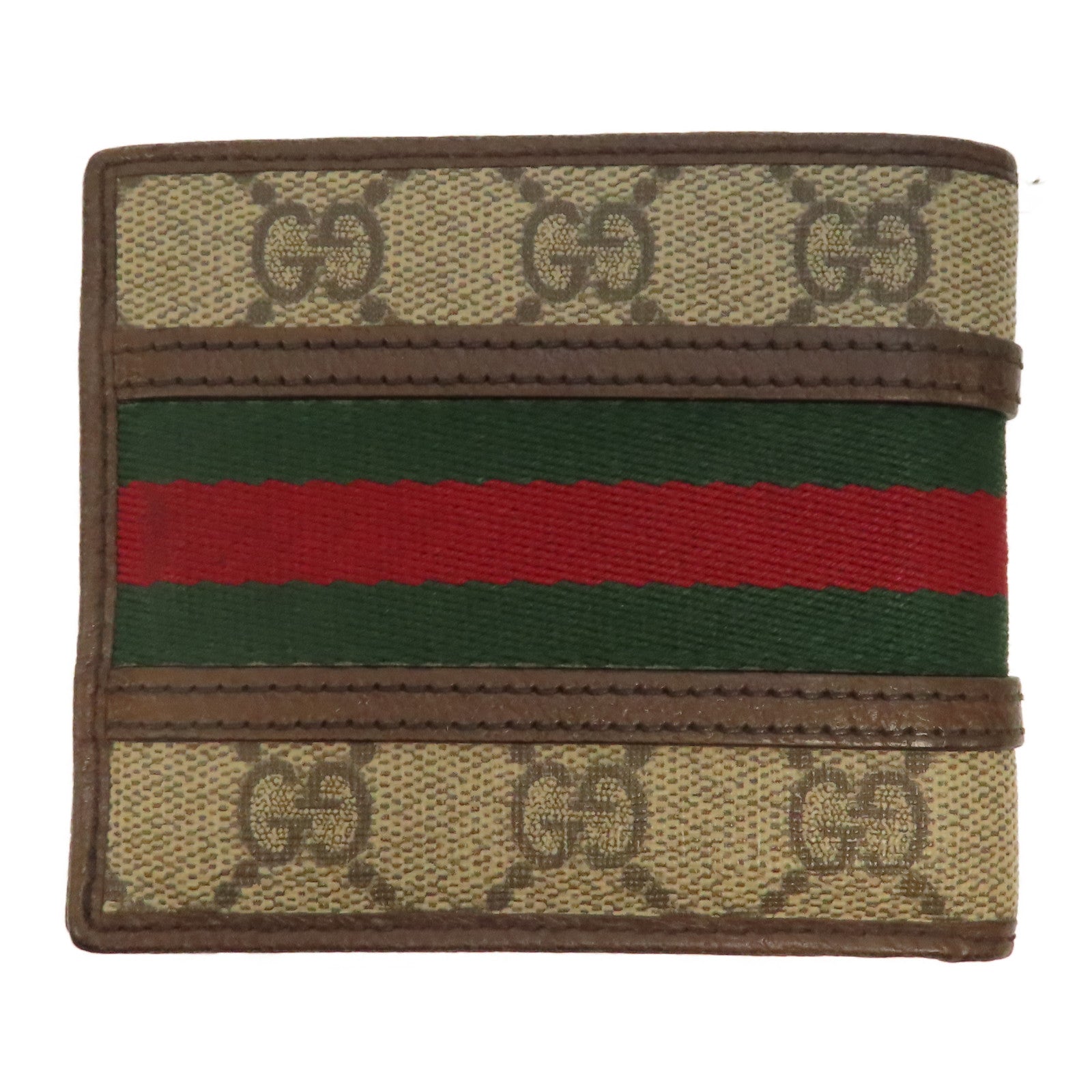 GUCCI 塗層帆布Ophidia GG Wallet金扣錢包啡色