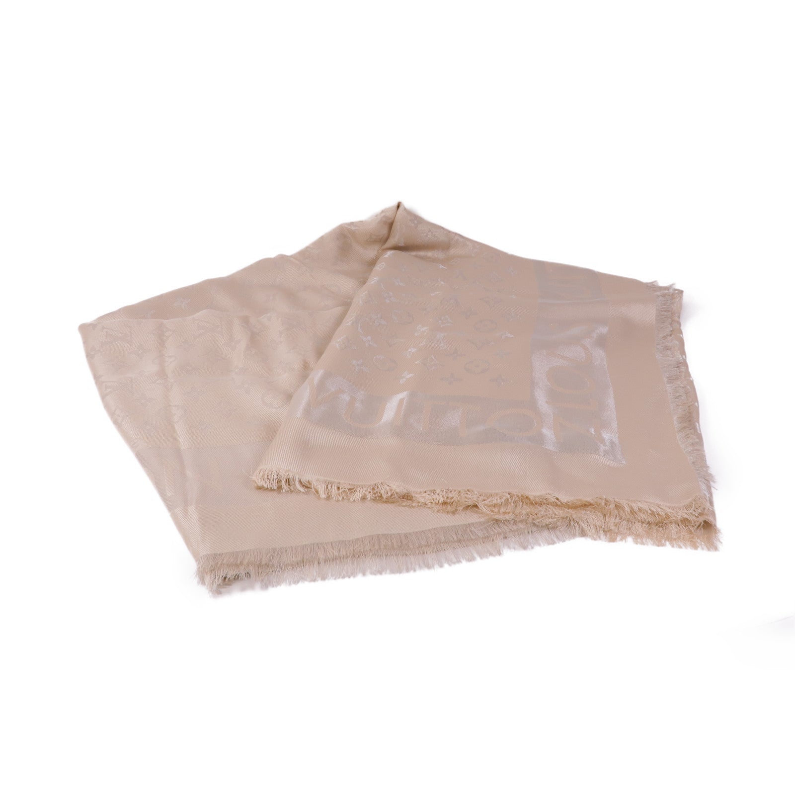 LOUIS VUITTON 絲質/羊毛Lock And Go Shine圍巾