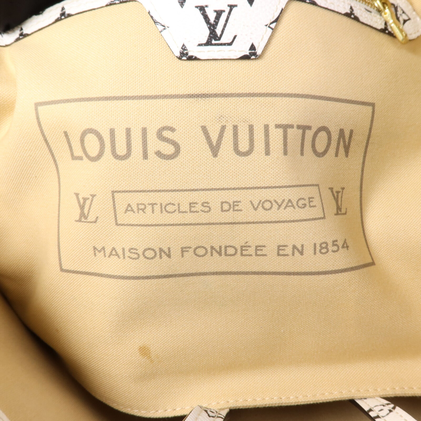 LOUIS VUITTON Giant Monogram Neverfull MM手挽袋