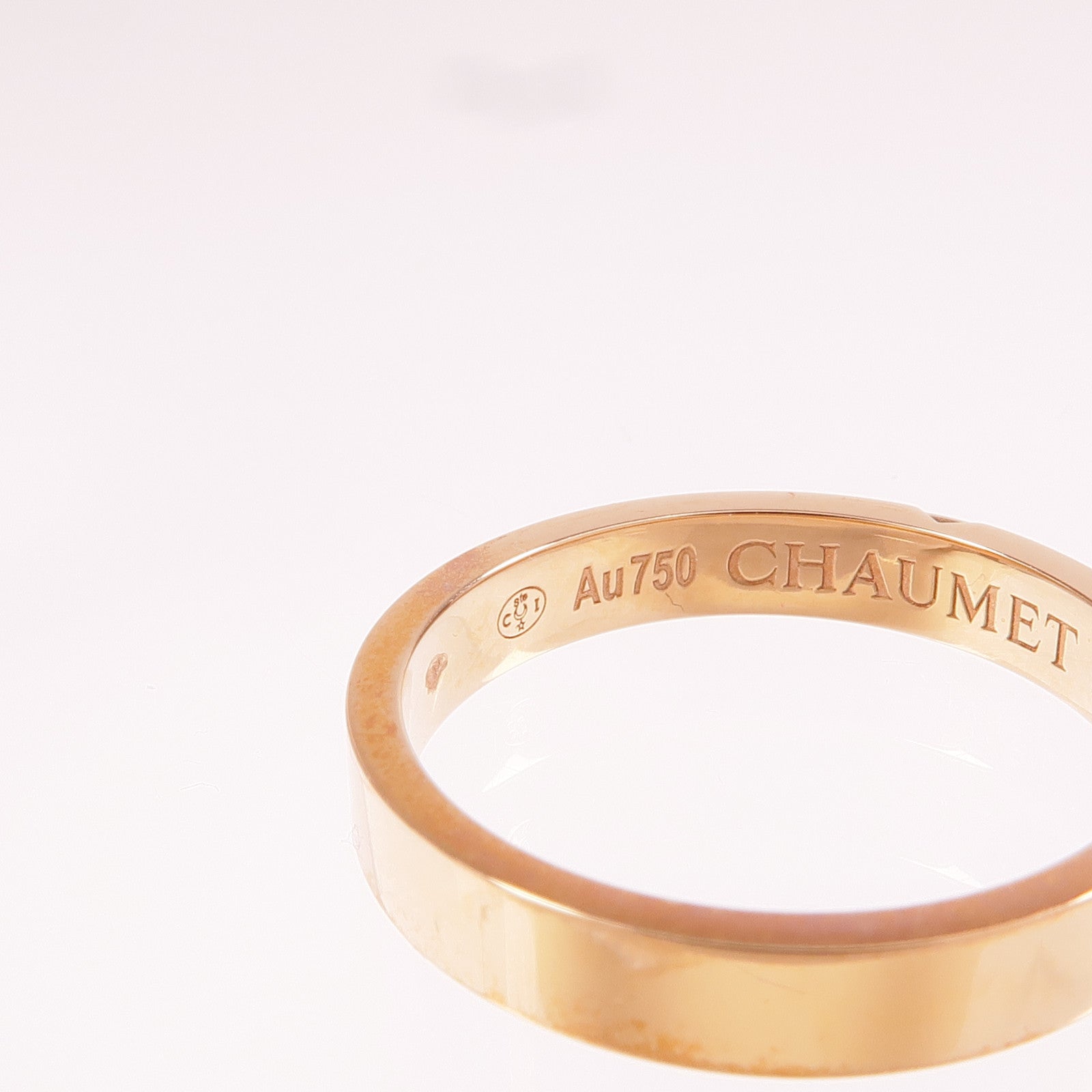 Chaumet 18K玫瑰金Liens Evidence鑽石戒指Chaumet#49/US#5