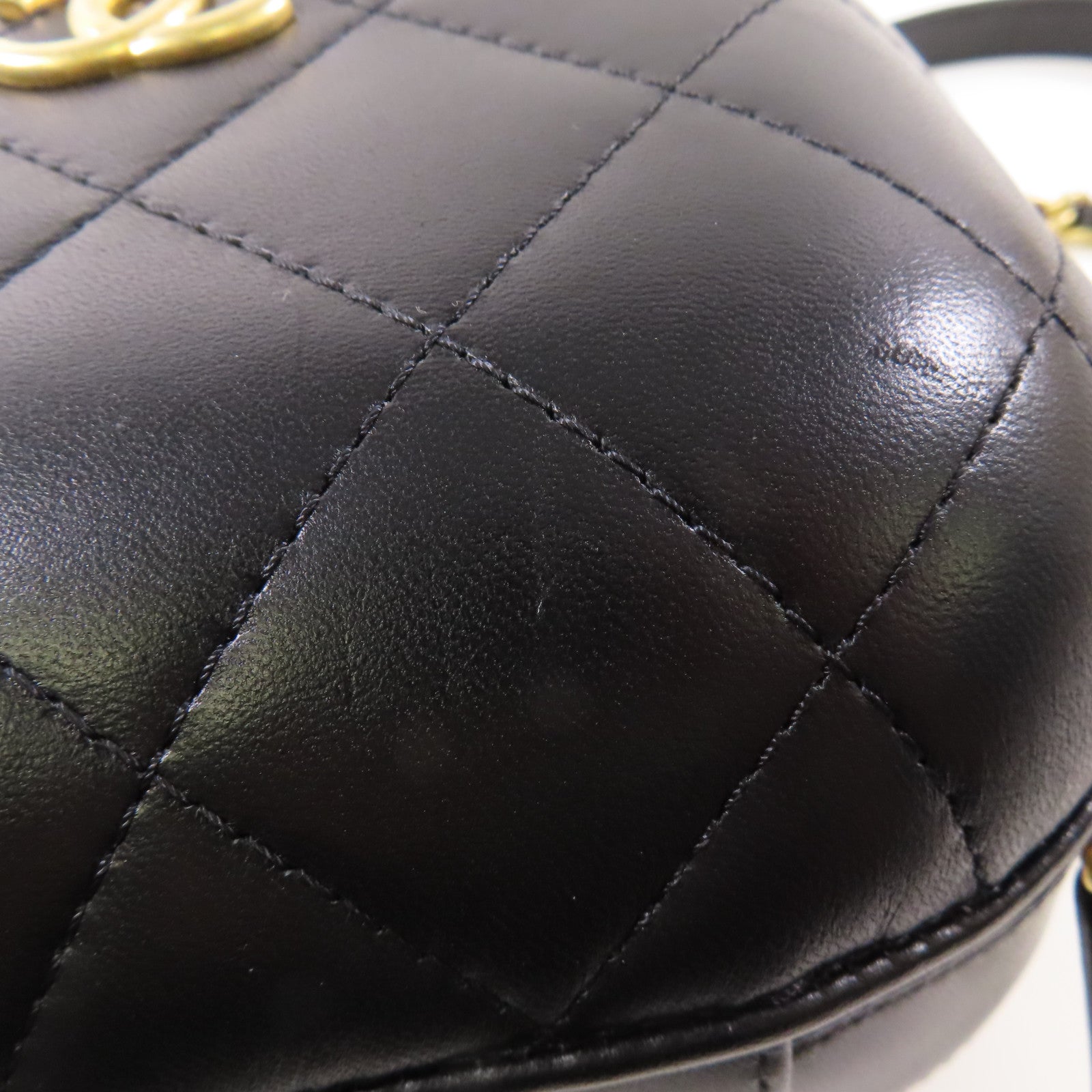 CHANEL 【激減優惠】牛皮皮革Chain Shoulder金扣鏈帶手挽肩背兩用袋