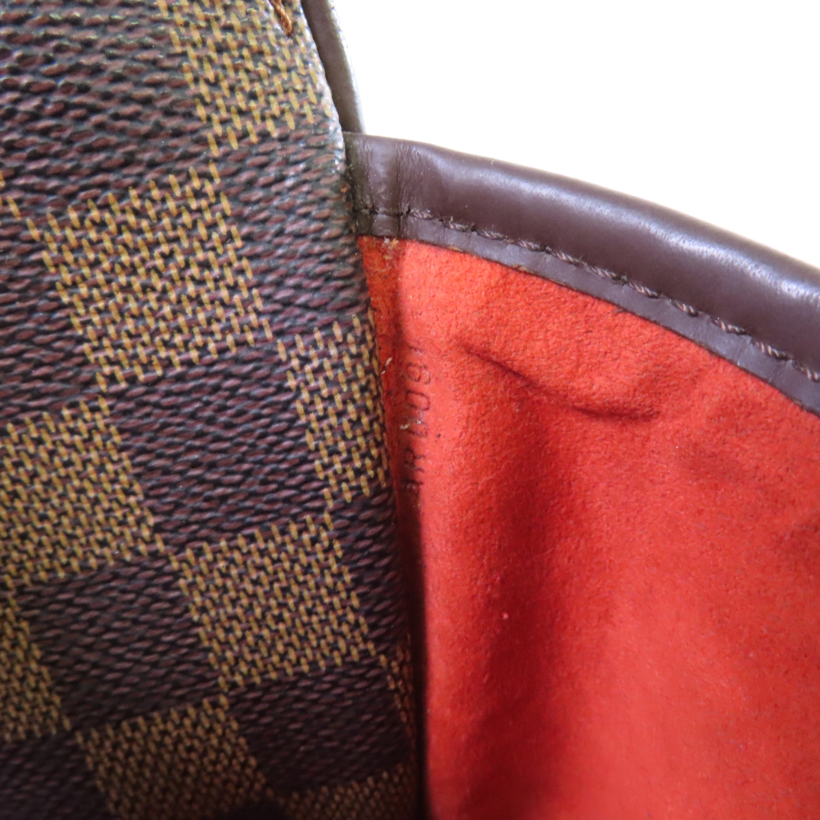 LOUIS VUITTON Damier Ebene Sarria Horizontal Handbag金扣手挽袋啡色