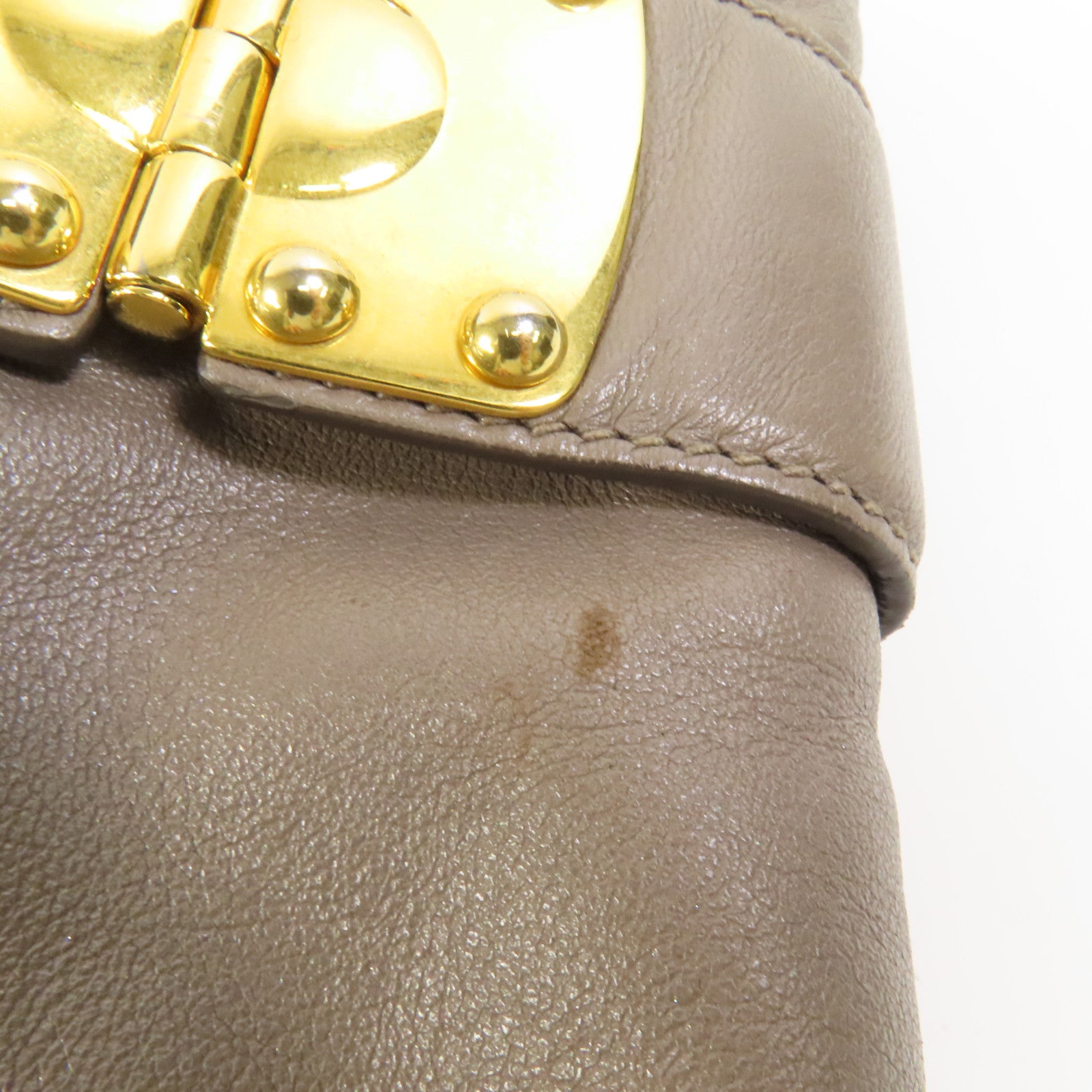 Miu Miu 羊皮皮革Shoulder Bag金扣手挽肩背兩用袋