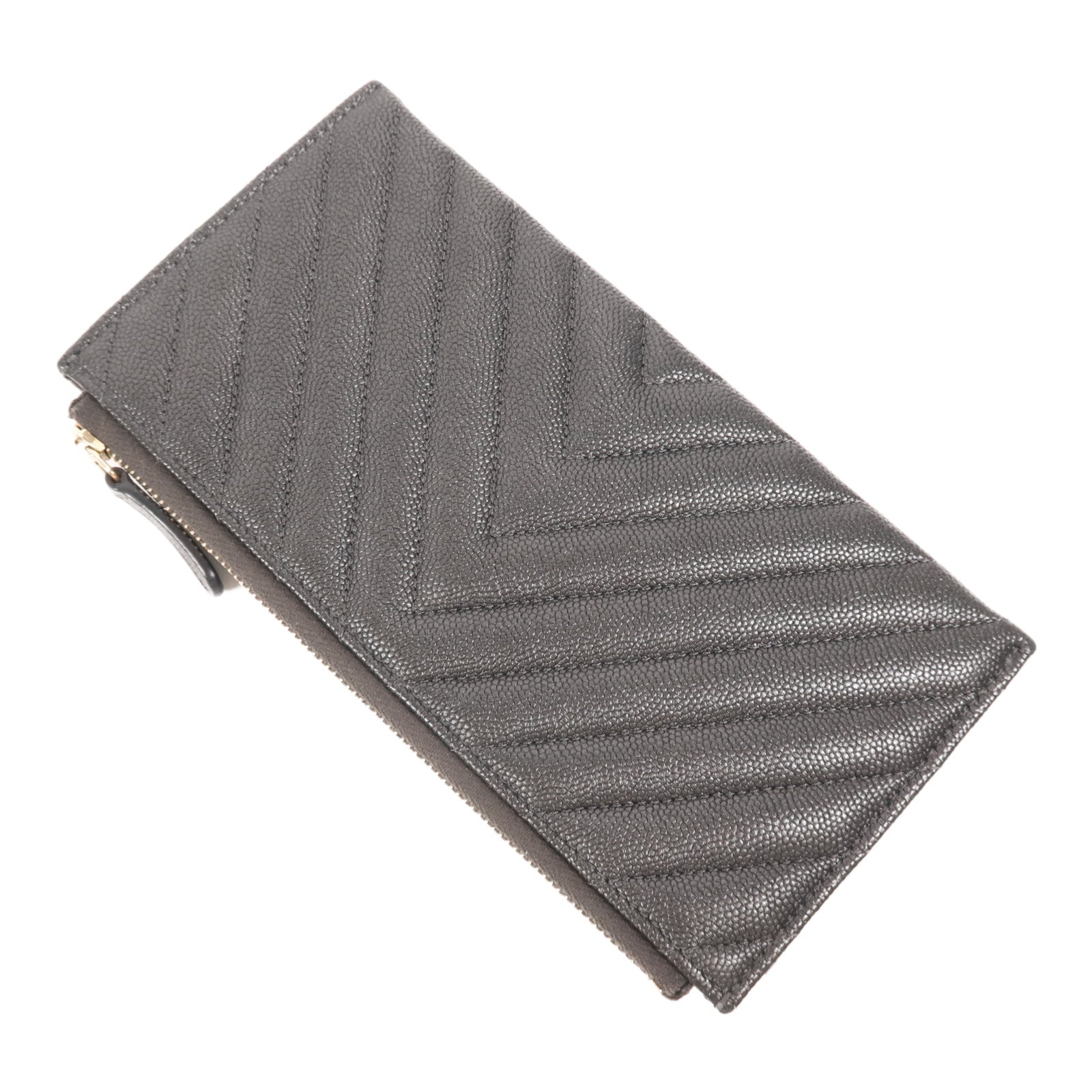 CHANEL 牛皮皮革Wallet金扣長錢包