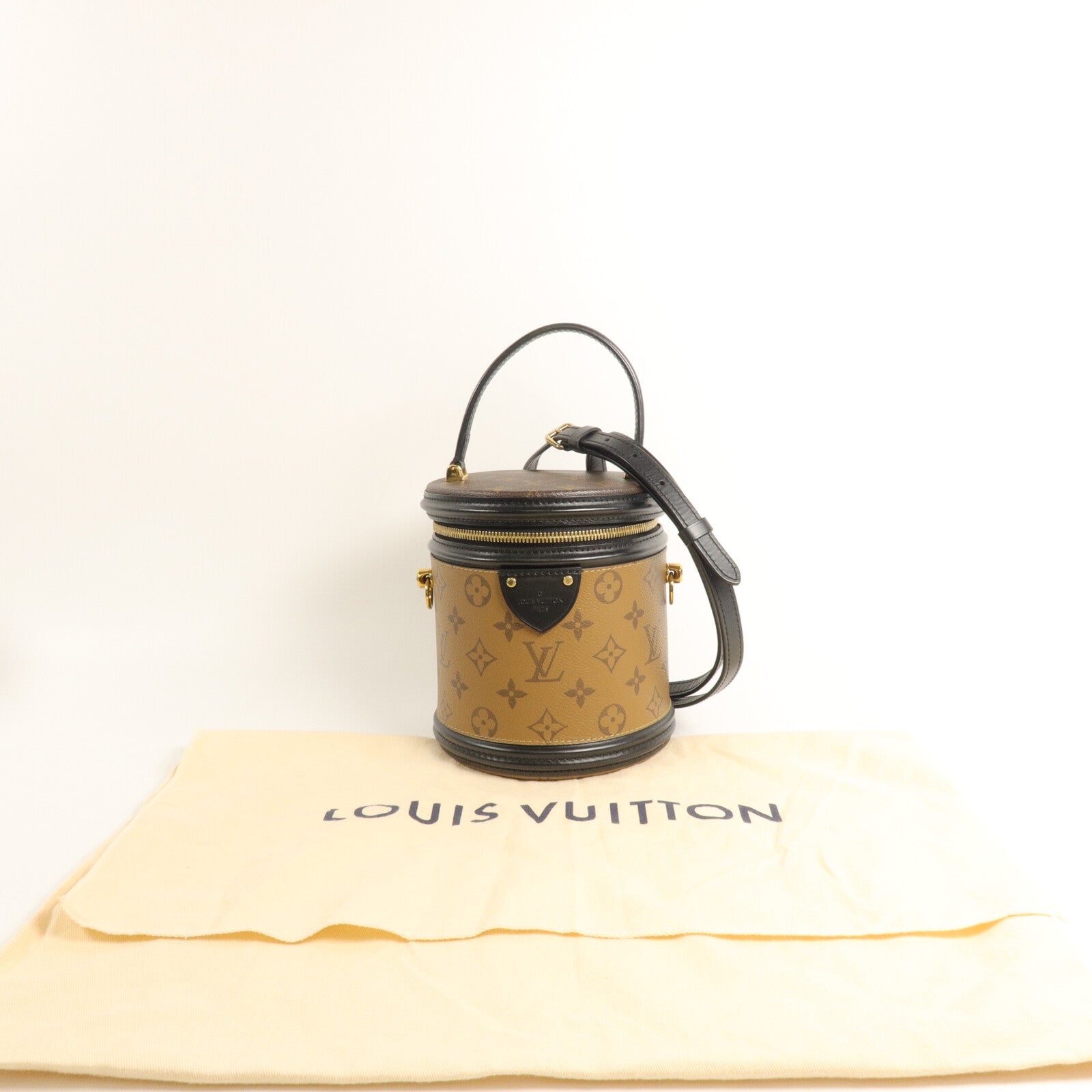 LOUIS VUITTON Monogram Reverse Cannes手挽肩背兩用袋