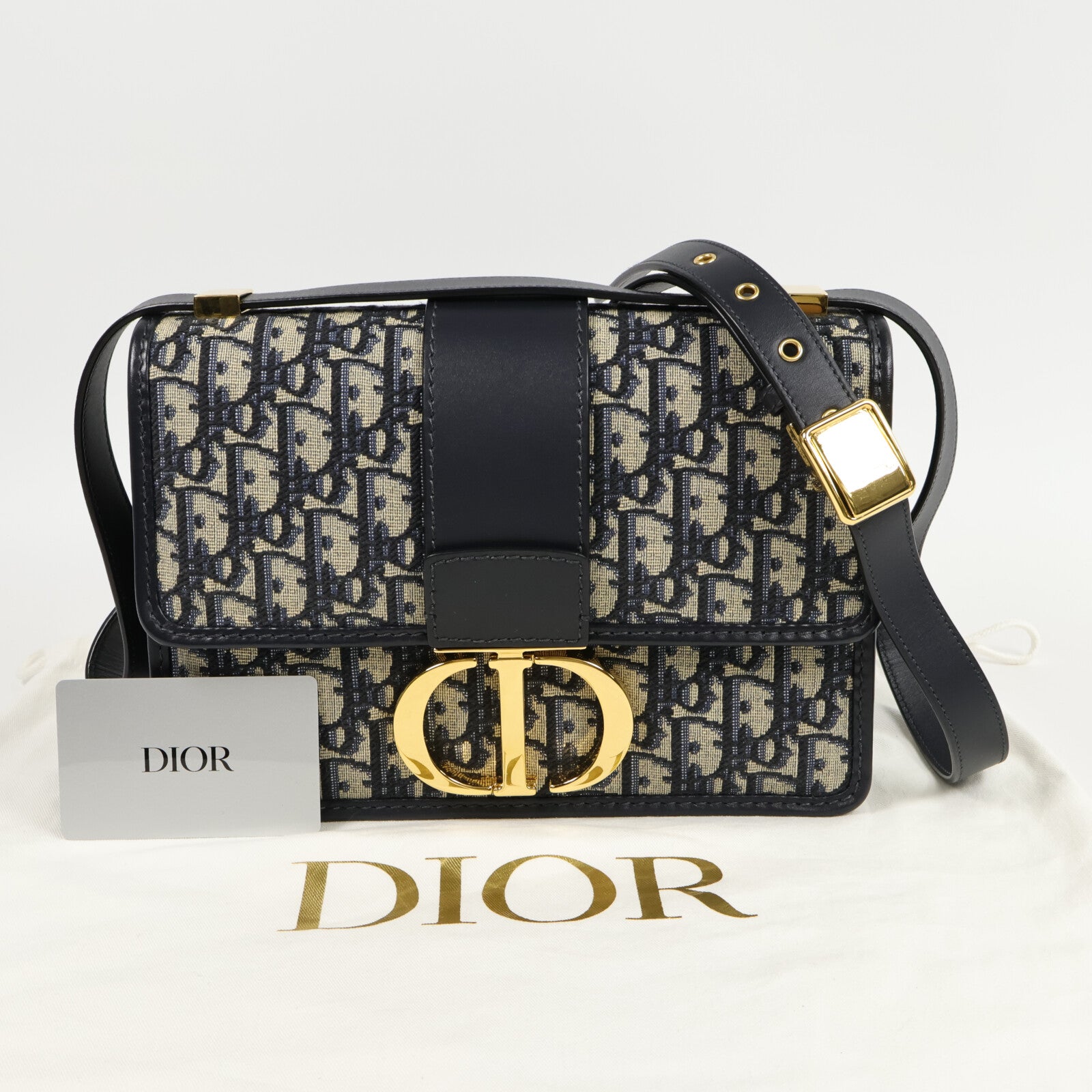 Dior 帆布30 Montaigne肩背袋
