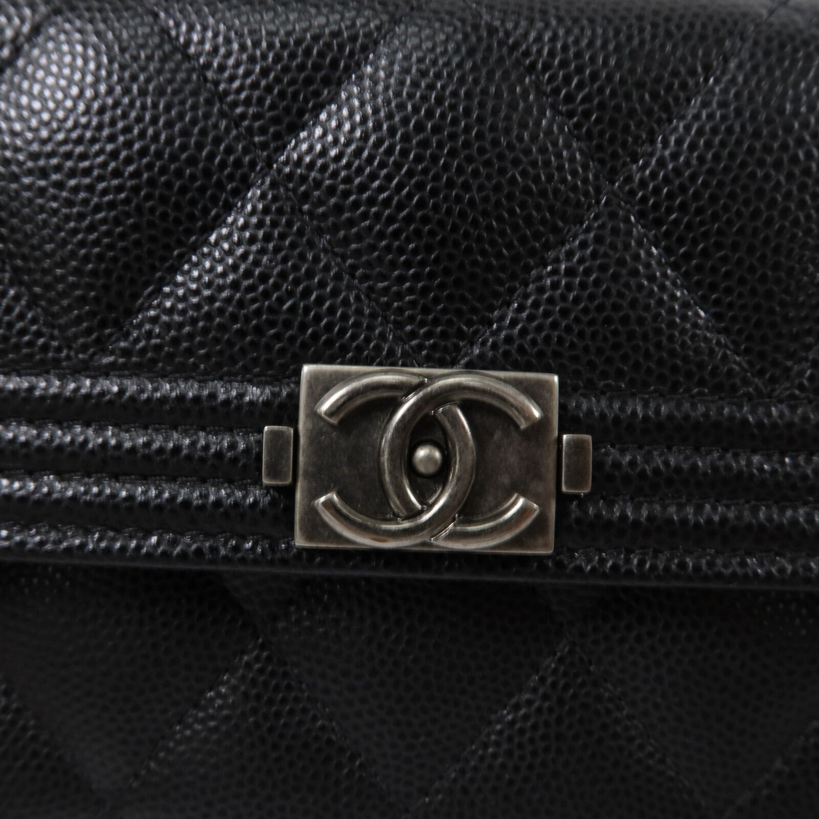 CHANEL 牛皮皮革Boy Long Wallet長錢包