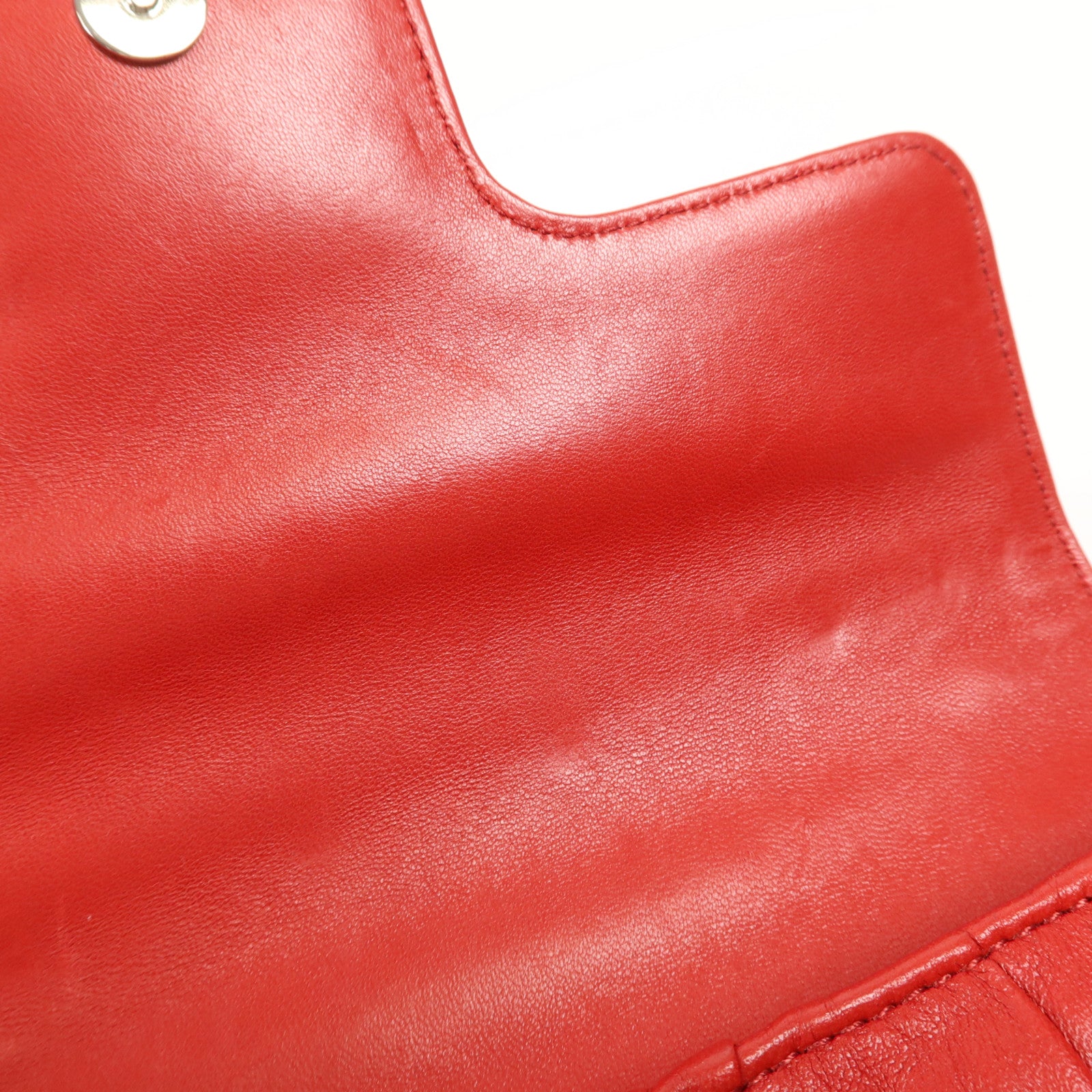 PRADA 牛皮皮革Chain Shoulder銀扣肩背袋