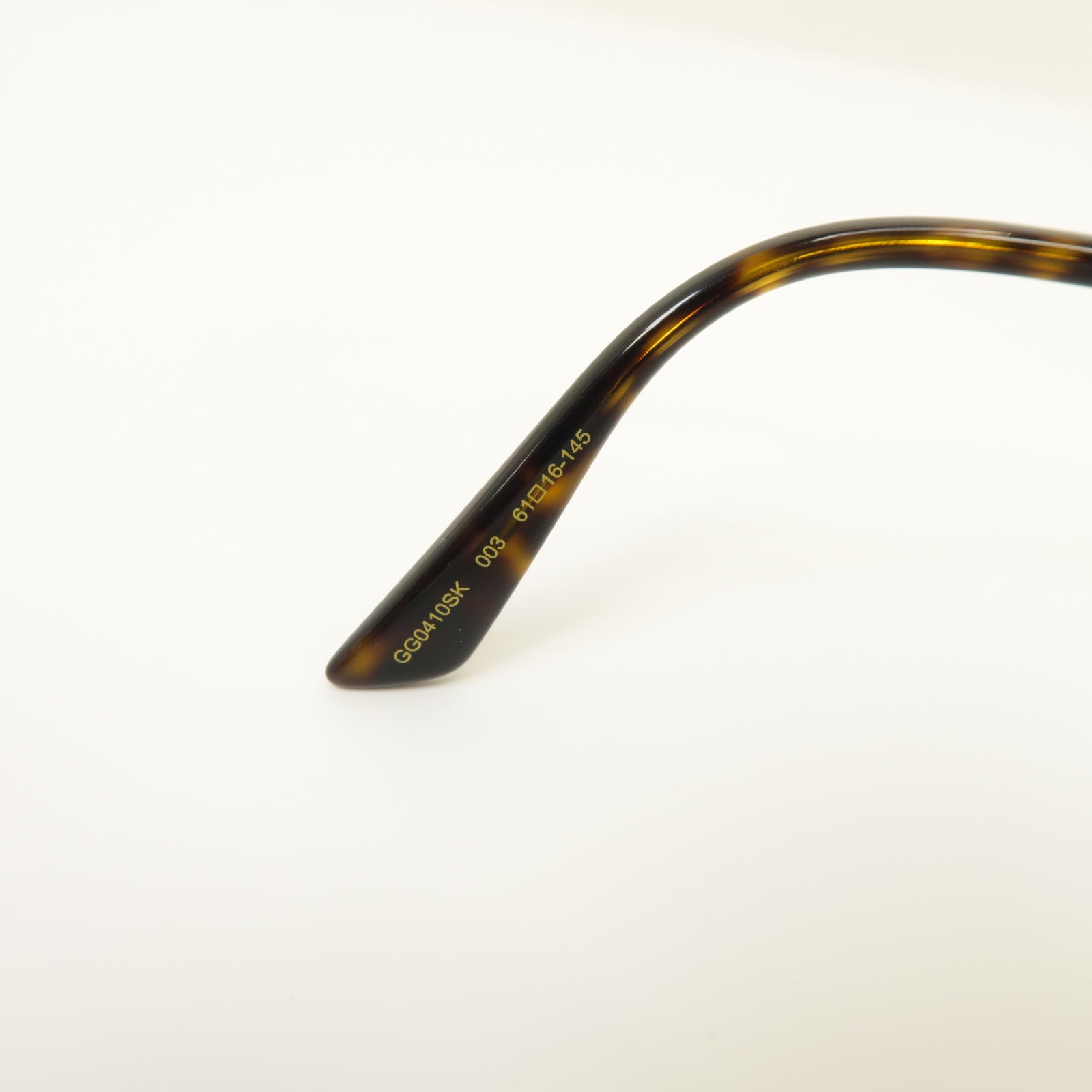GUCCI PVC/金屬Sunglasses太陽眼鏡黒色/金色