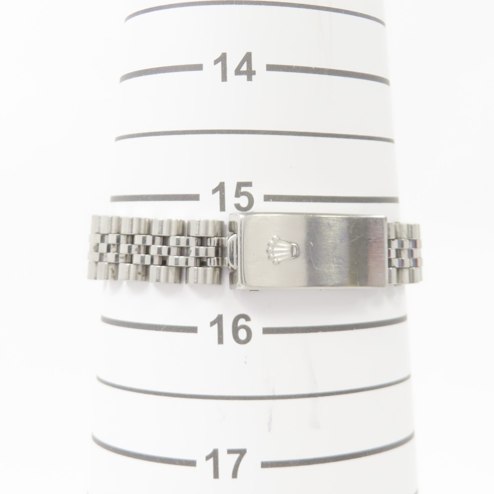 ROLEX Datejust不鏽鋼/鑽石手錶自動機芯銀色