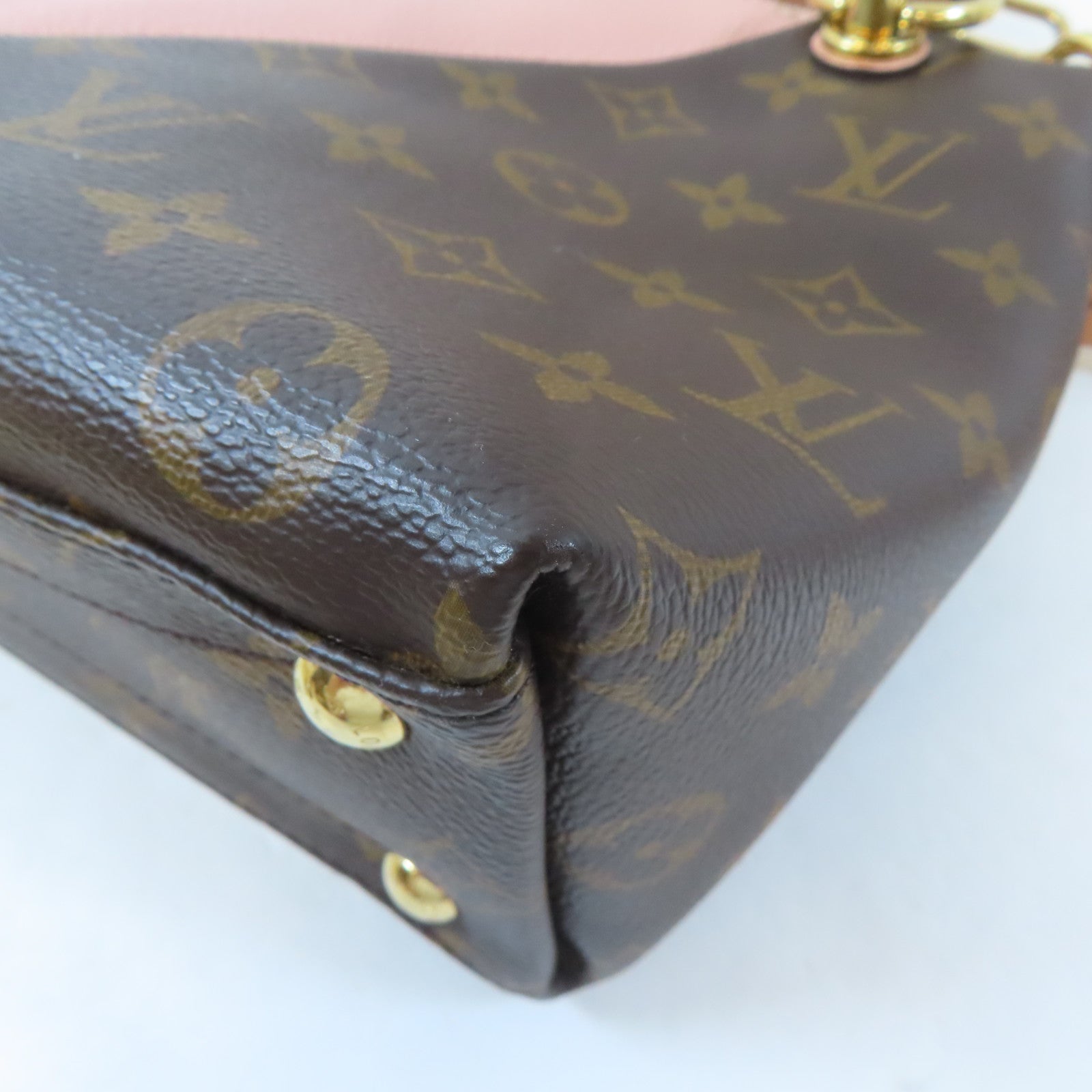 LOUIS VUITTON 【激減優惠】Monogram V Tote BB金扣手挽肩背兩用袋啡色