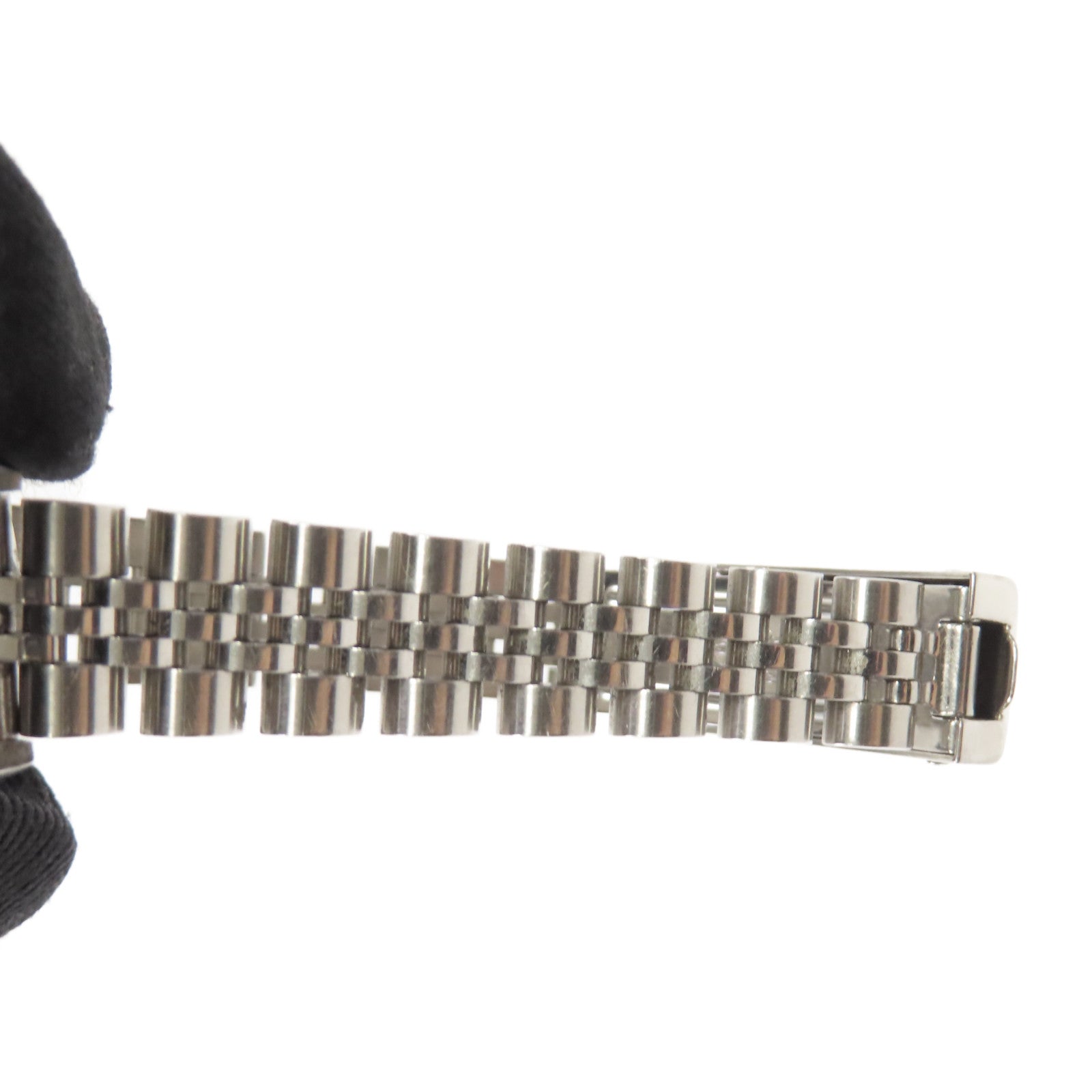 ROLEX Datejust不鏽鋼/鑽石手錶自動機芯銀色