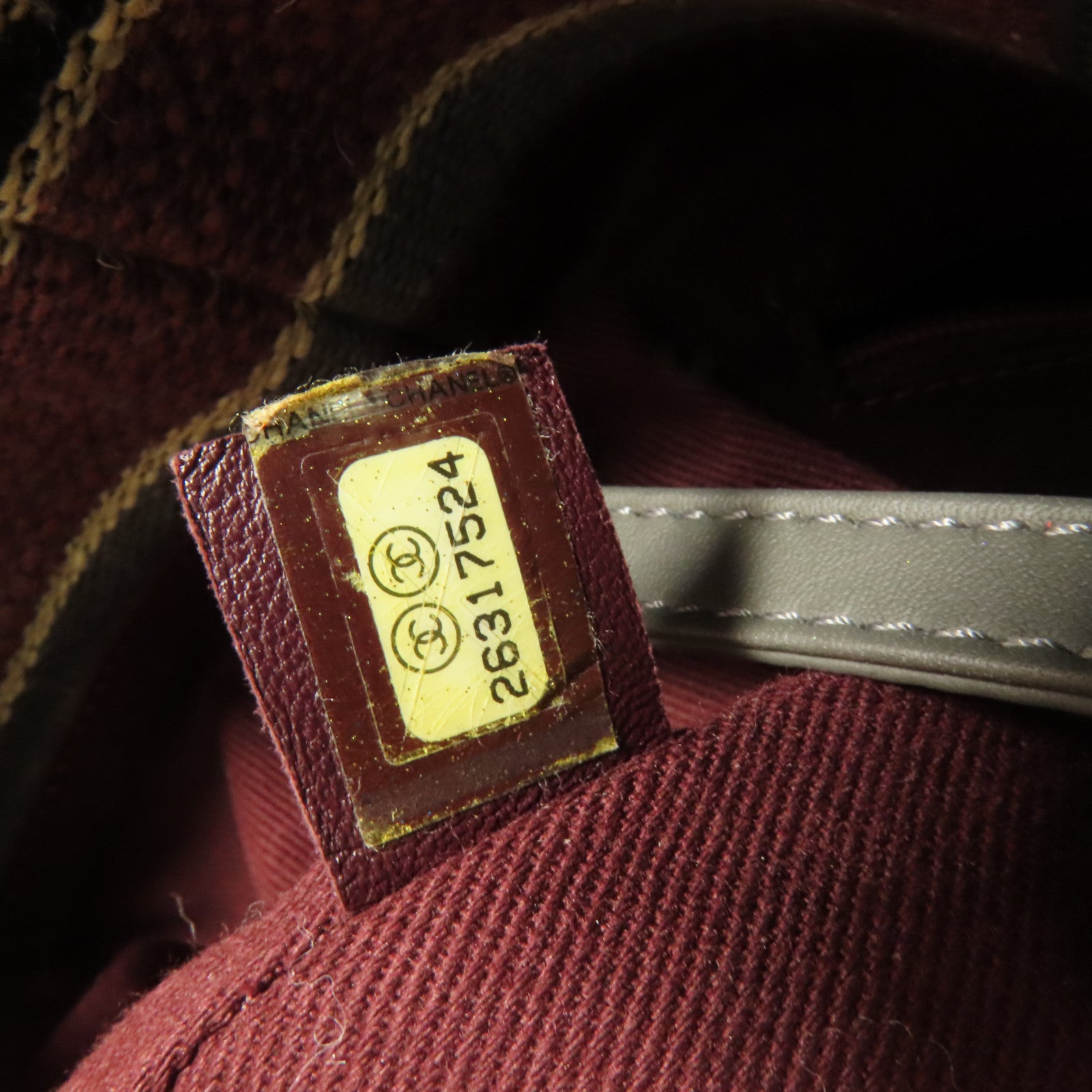 CHANEL 帆布Deauville Tote銀扣鏈帶手挽肩背兩用袋