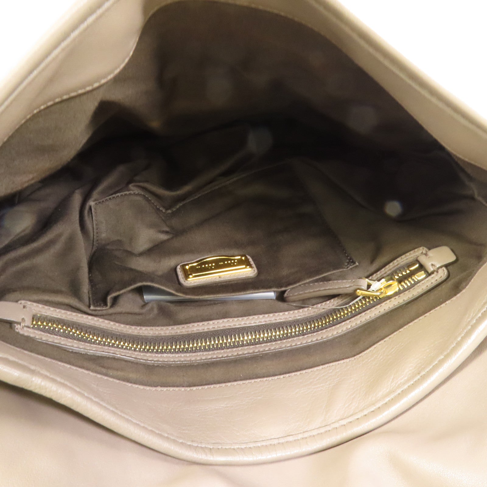 Miu Miu 羊皮皮革Shoulder Bag金扣手挽肩背兩用袋