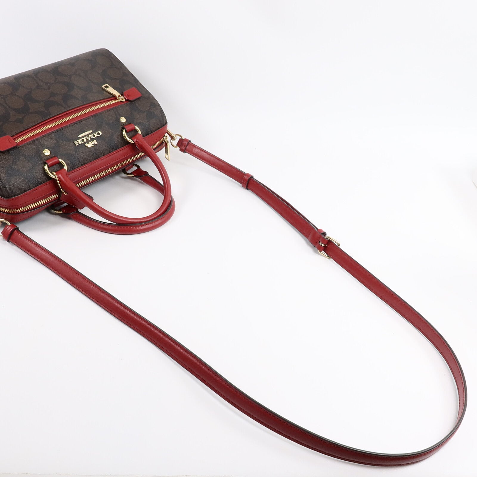COACH 塗層帆布2 Way Shoulder Bag手挽肩背兩用袋
