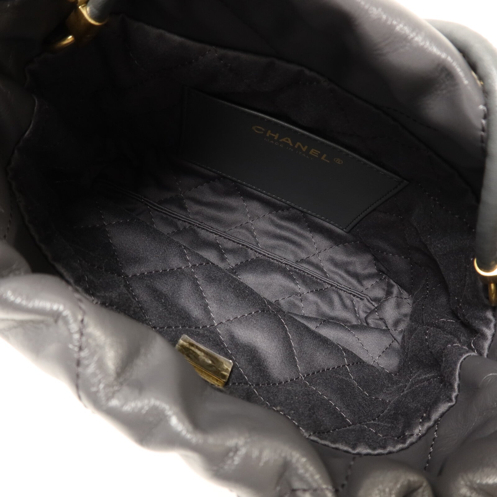 CHANEL 【激減優惠】牛皮皮革Chanel 22 Mini金扣鏈帶手挽肩背兩用袋