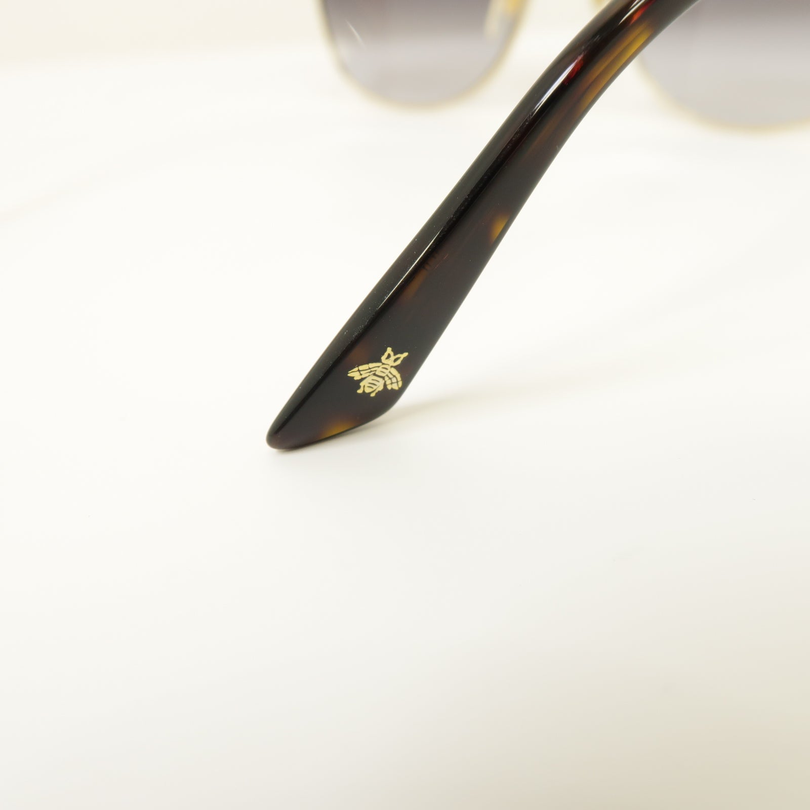 GUCCI PVC/金屬Sunglasses太陽眼鏡黒色/金色
