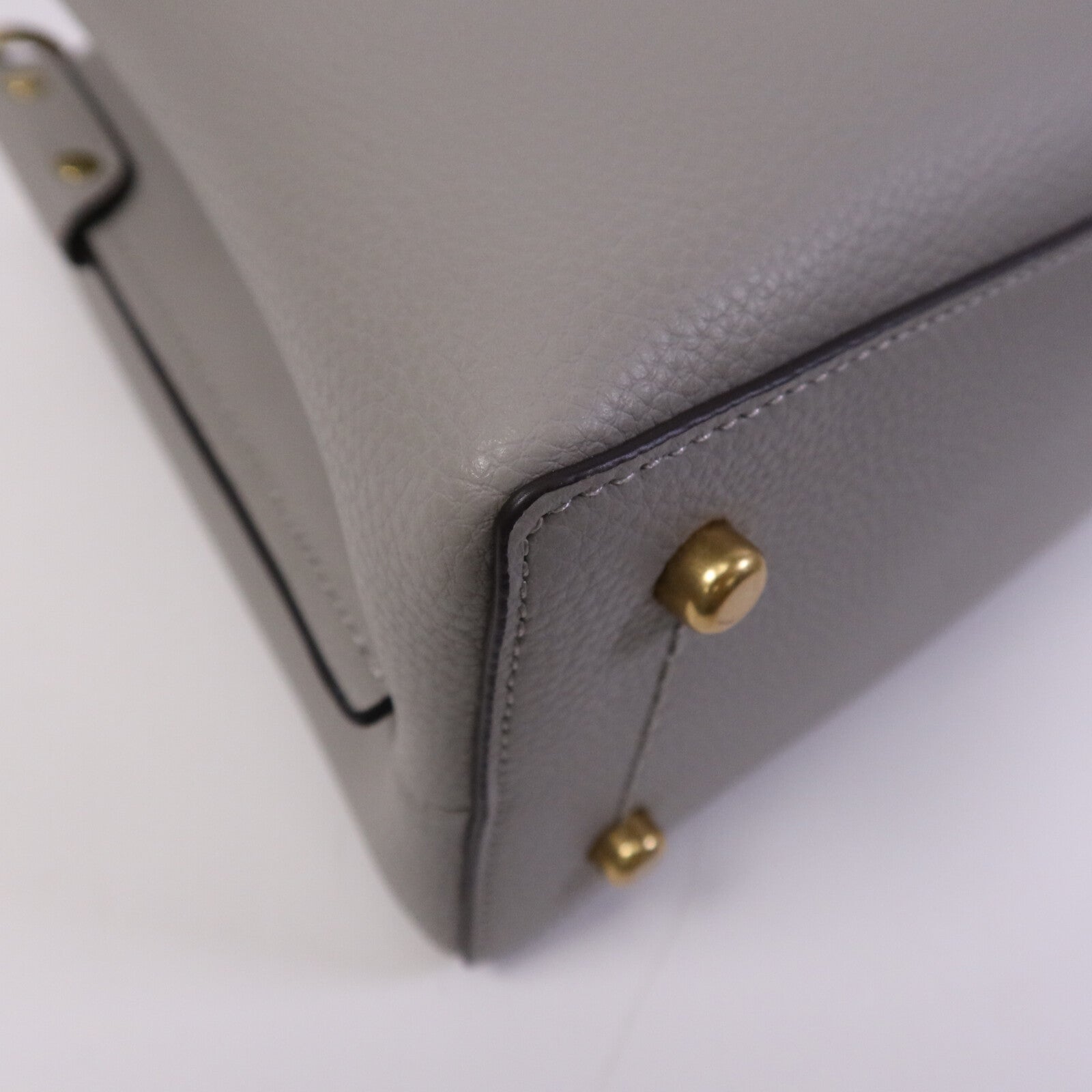 COACH 牛皮皮革Shoulder Bag金扣肩背袋