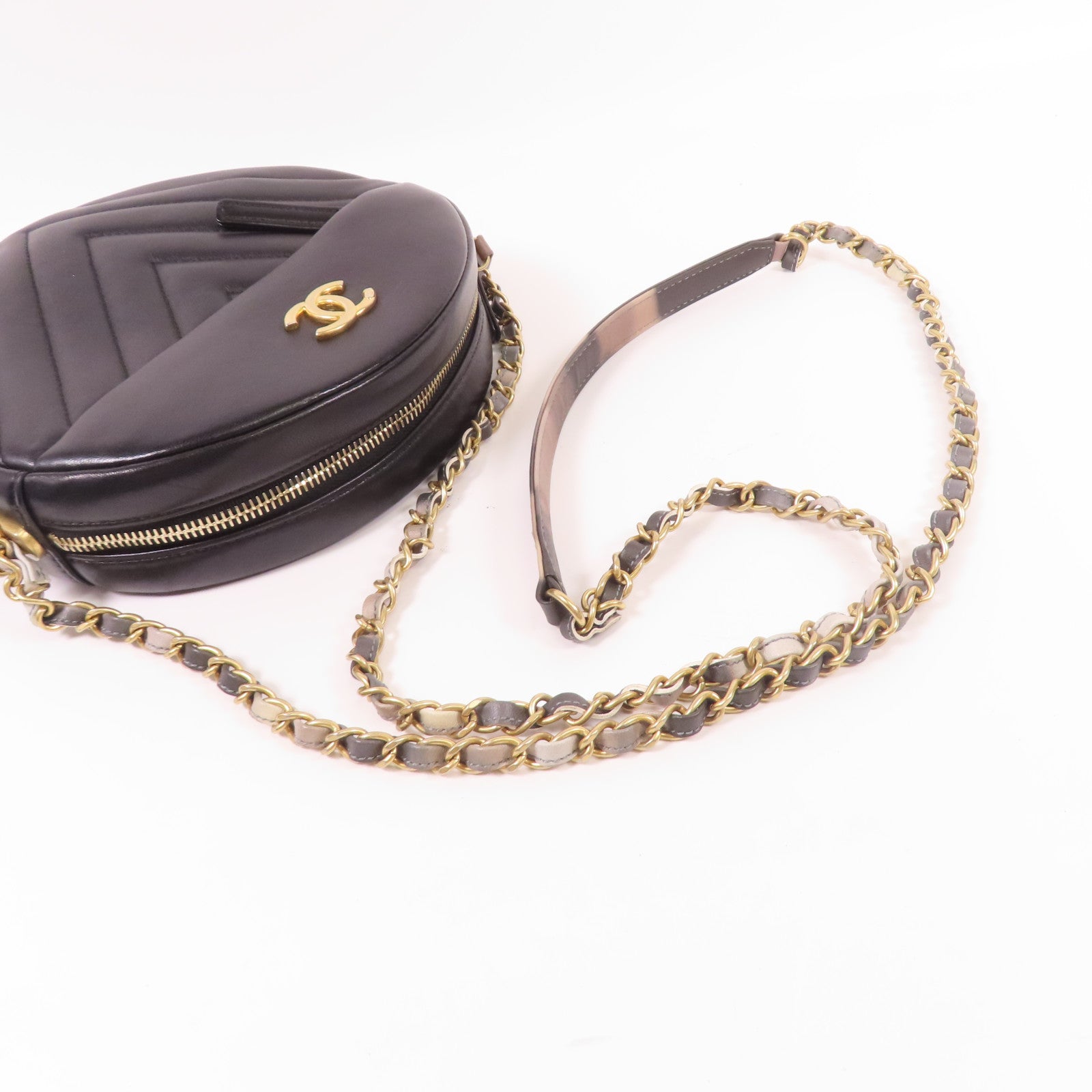 CHANEL 【激減優惠】牛皮皮革Shoulder Bag金扣鏈帶肩背袋