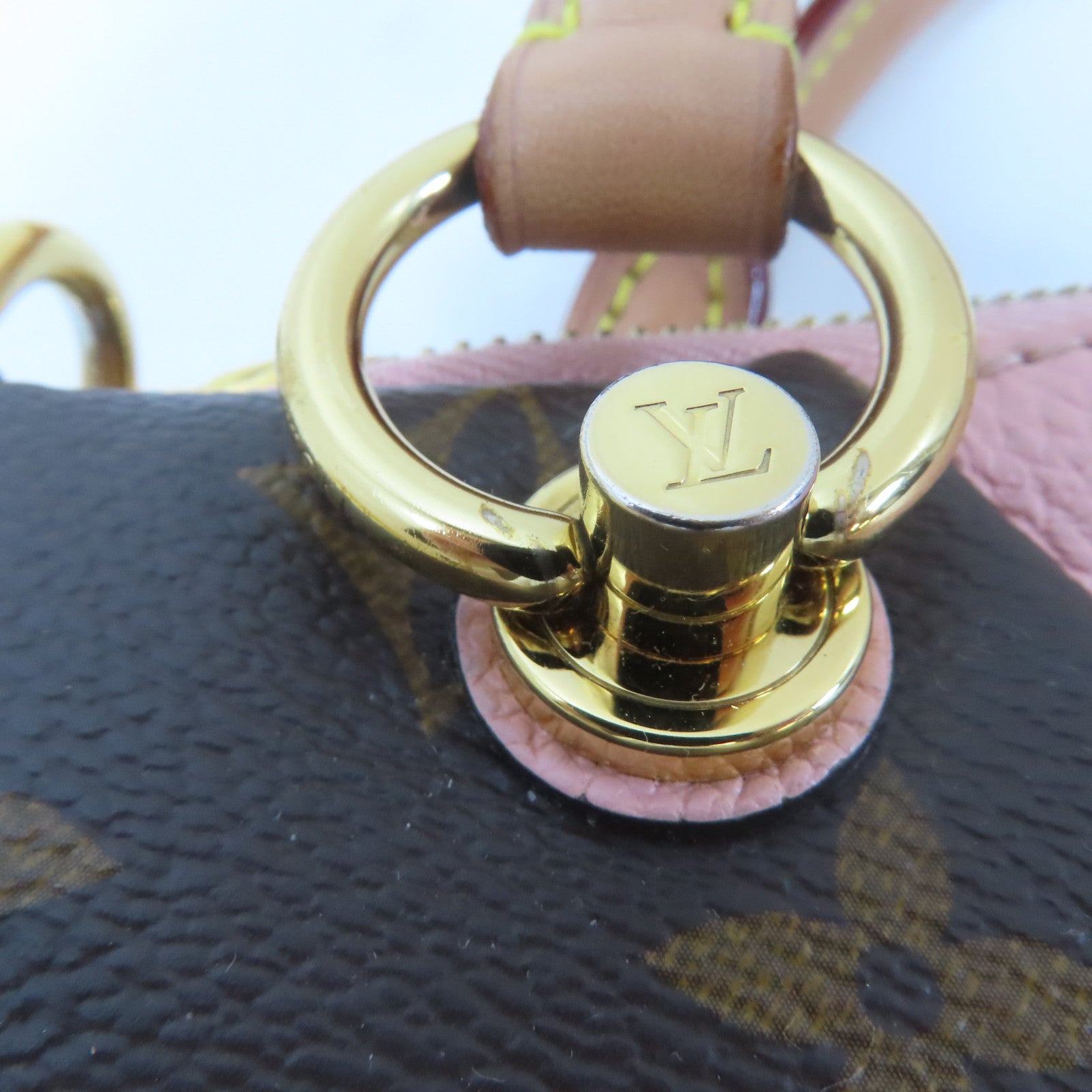LOUIS VUITTON 【激減優惠】Monogram V Tote BB金扣手挽肩背兩用袋啡色