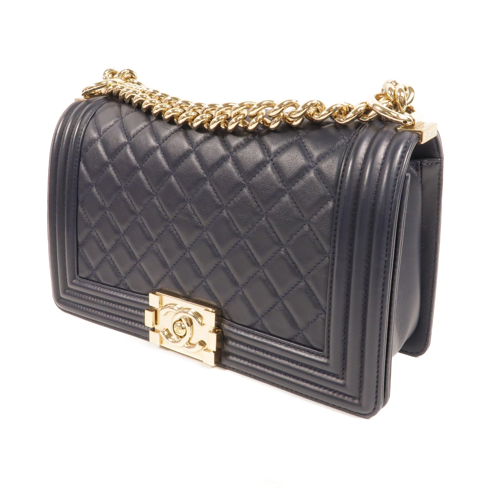 CHANEL 牛皮皮革Boy 25肩背袋