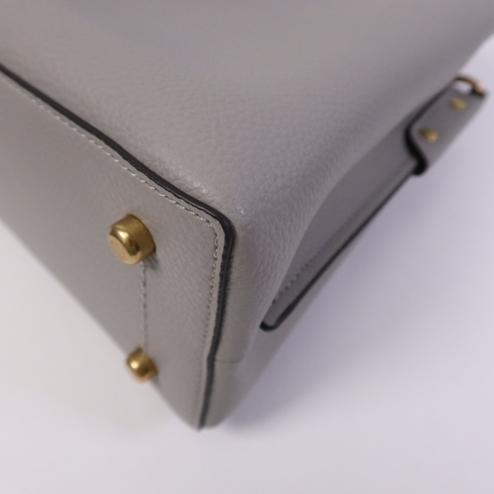COACH 牛皮皮革Shoulder Bag金扣肩背袋