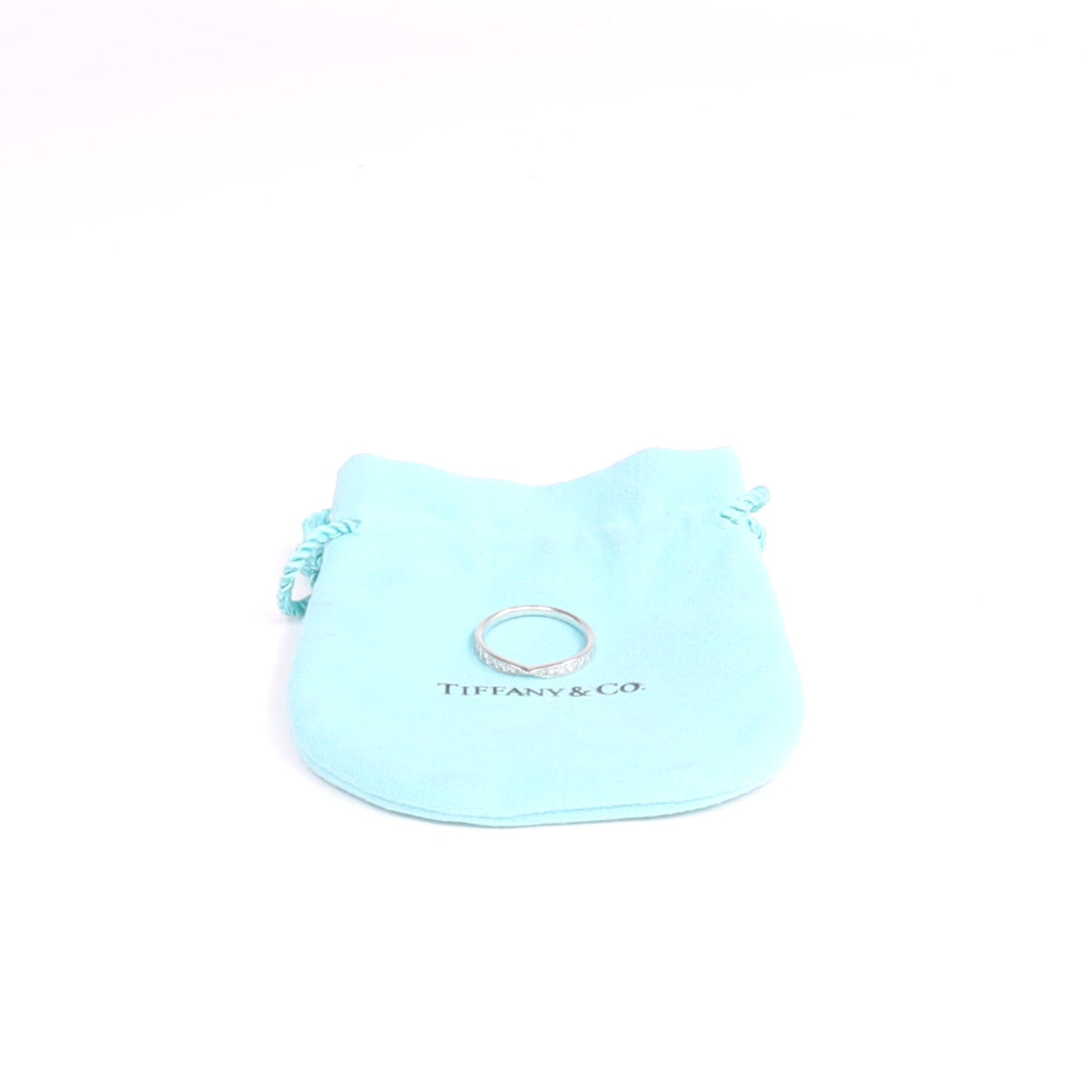 TIFFANY＆CO PT950鉑金Diamond Ring鑽石戒指