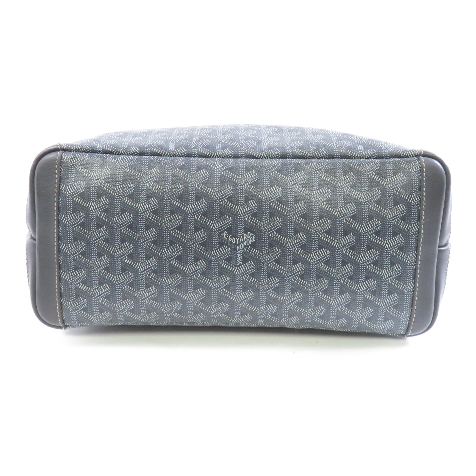 GOYARD 塗層帆布Artois銀扣肩背袋灰色