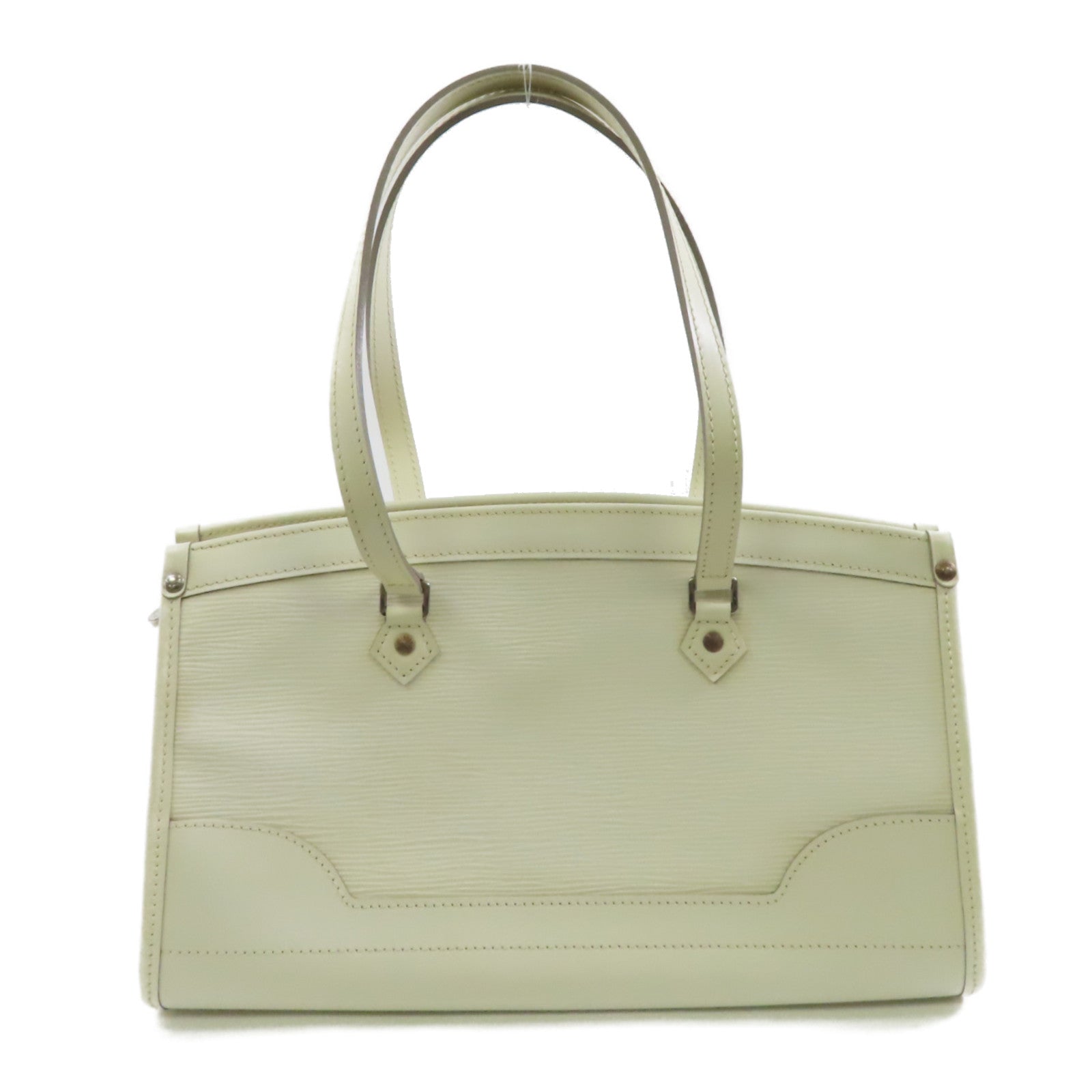 LOUIS VUITTON Epi Madeleine PM金扣肩背袋白色