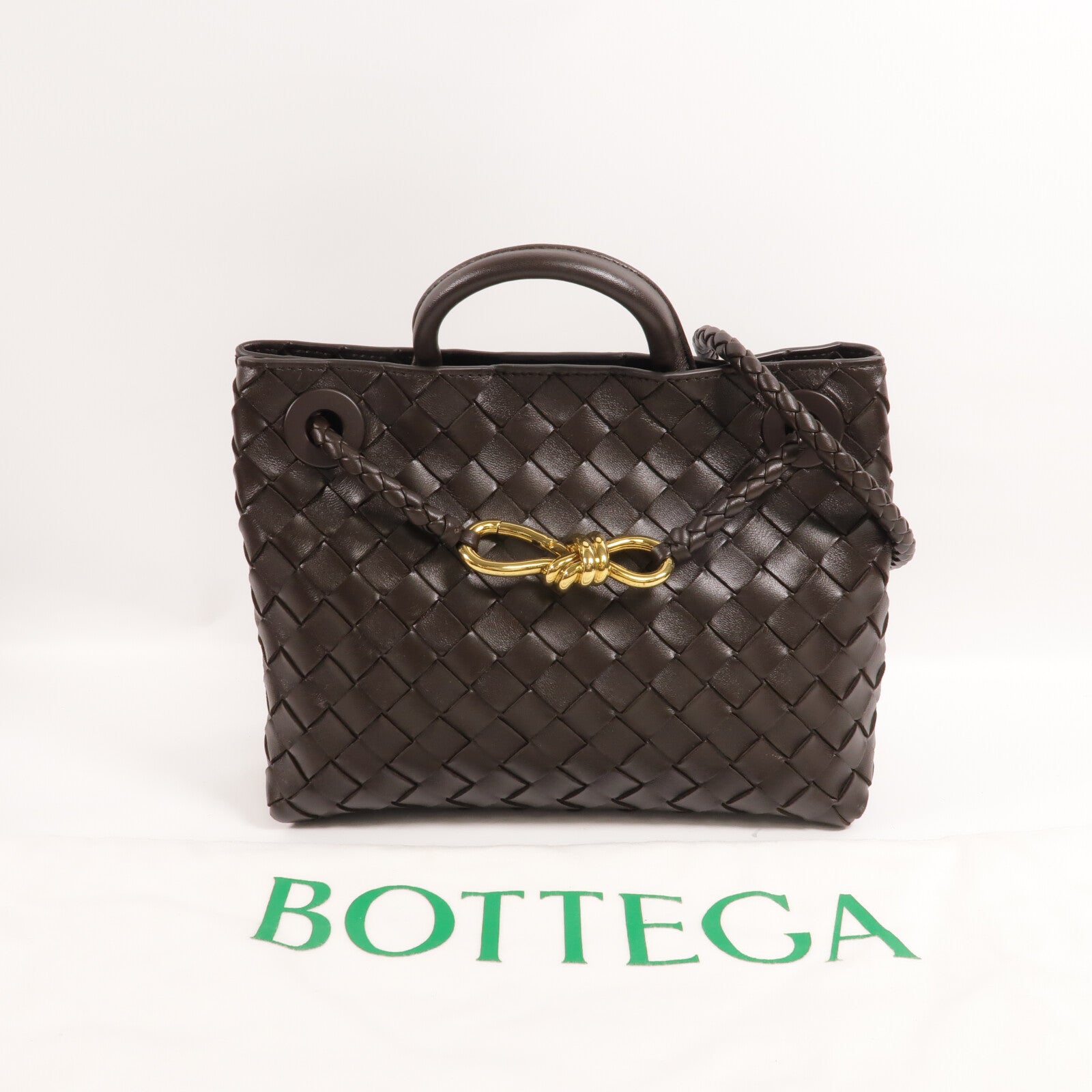 BOTTEGA VENETA 牛皮皮革Andiamo Small手挽肩背兩用袋