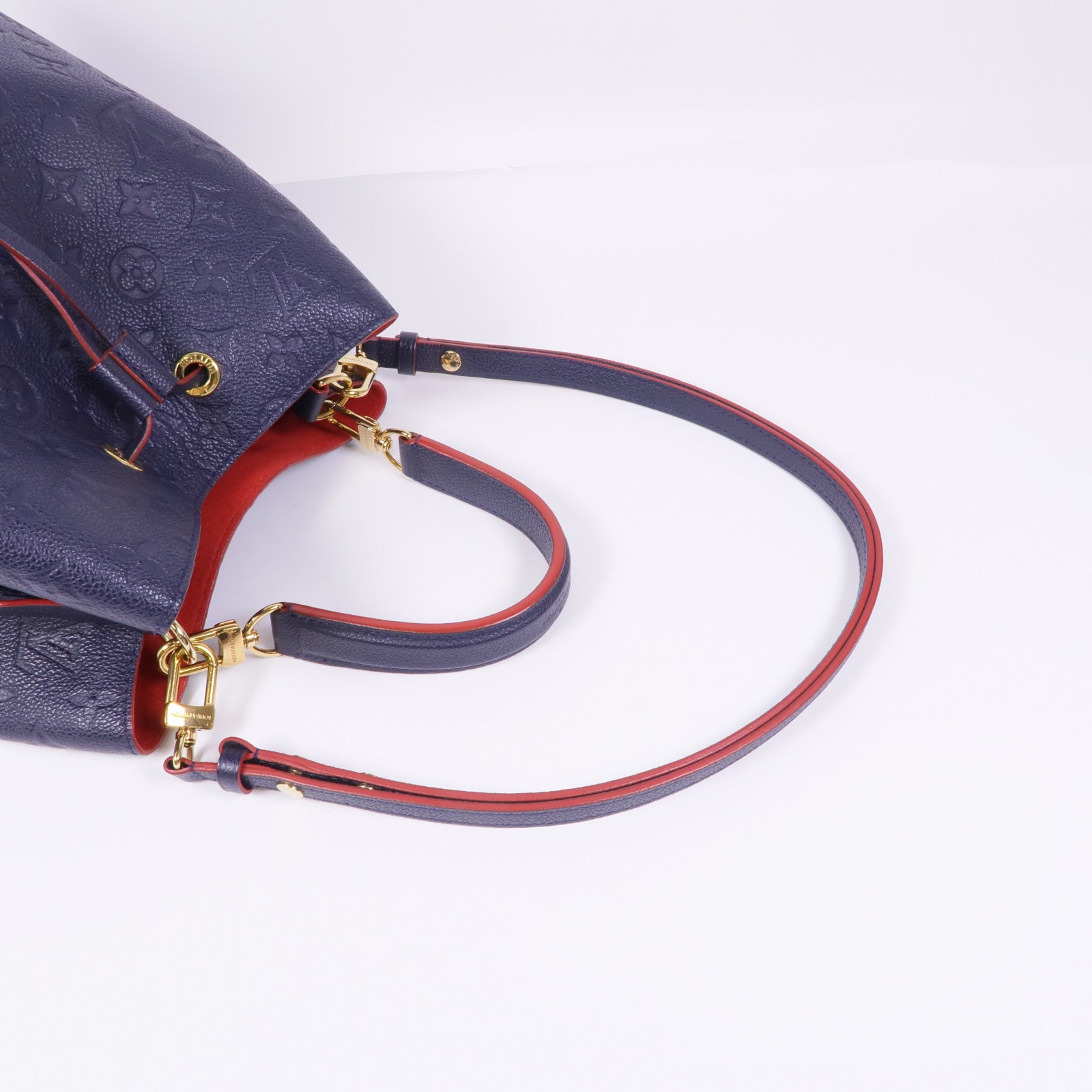 LOUIS VUITTON Monogram Empreinte Neo Noe MM金扣手挽肩背兩用袋