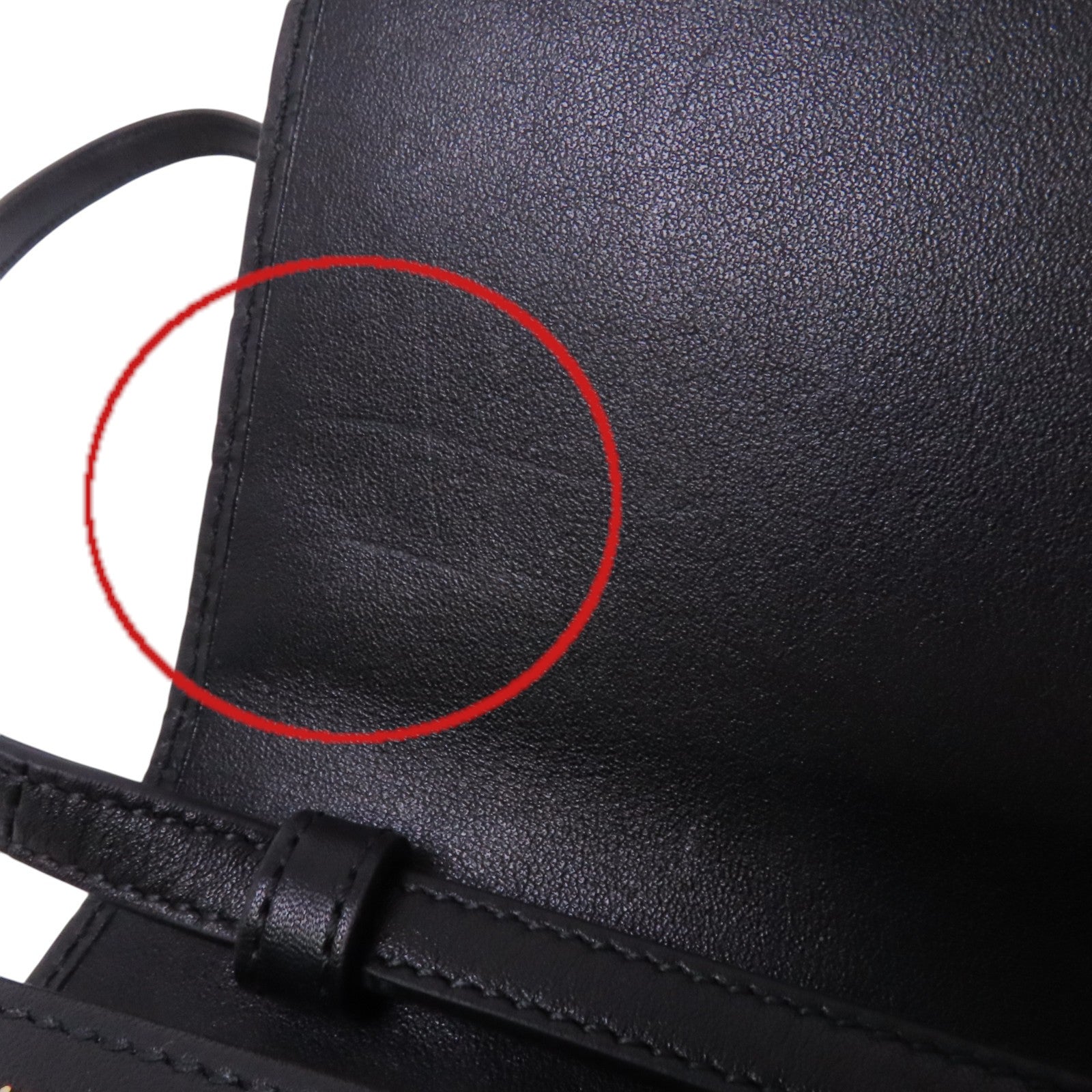 GUCCI 牛皮皮革Wallet Shoulder Bag金扣肩背袋
