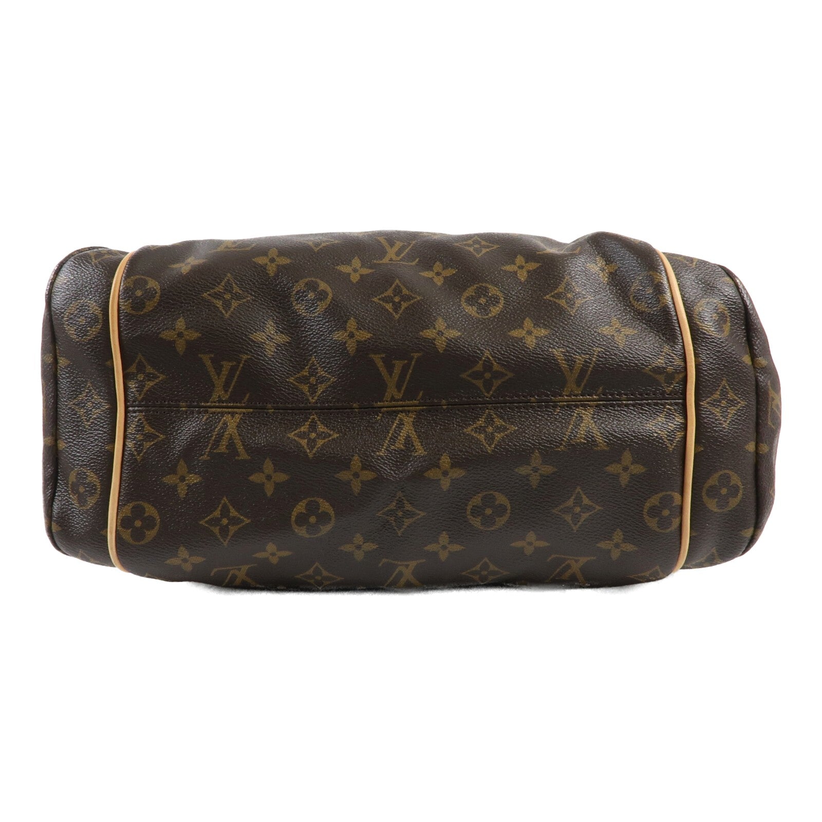 LOUIS VUITTON Monogram Totally MM金扣肩背袋棕色