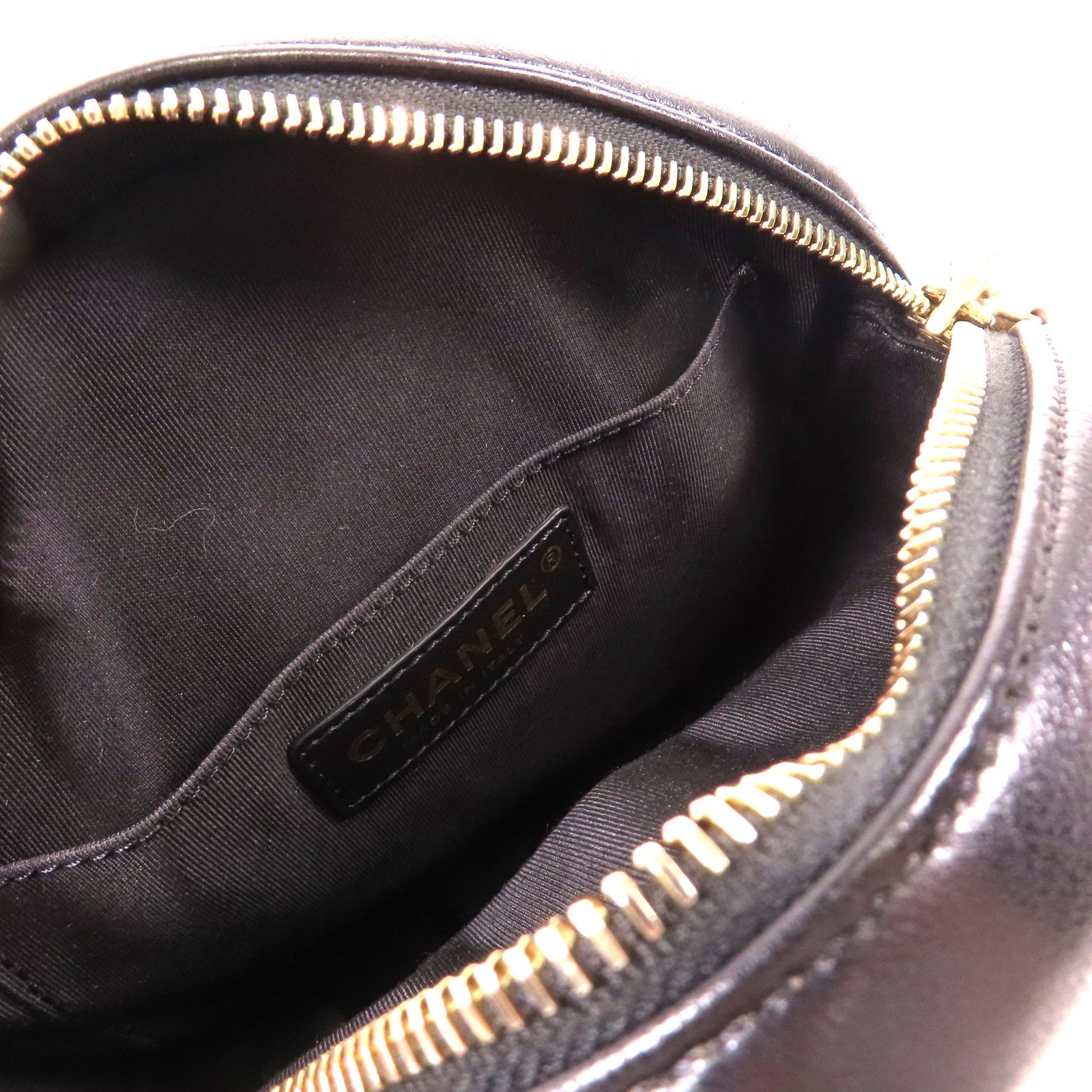 CHANEL 牛皮皮革Shoulder Bag金扣鏈帶肩背袋