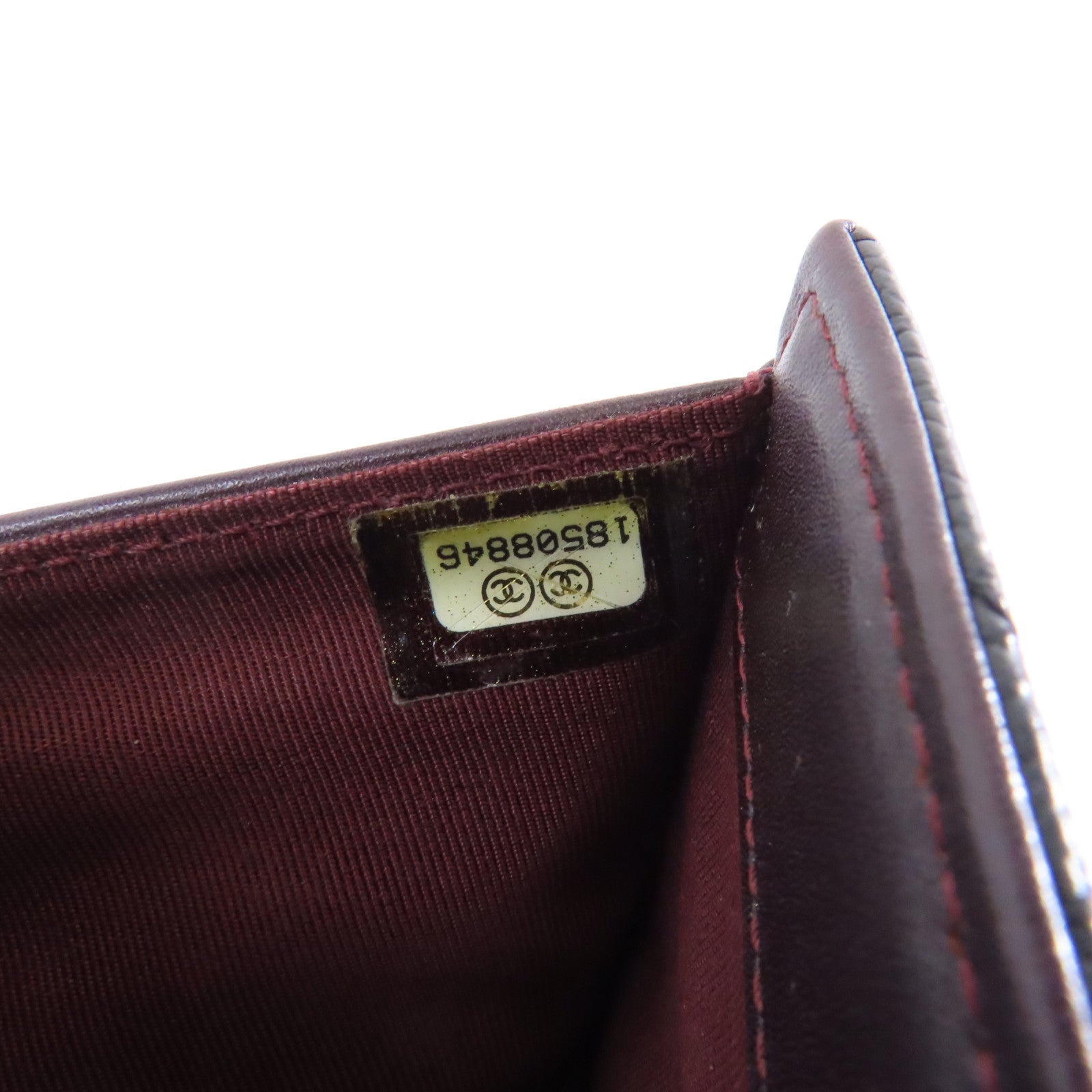 CHANEL 菱格Caviar皮革Long Wallet金扣長錢包黑色