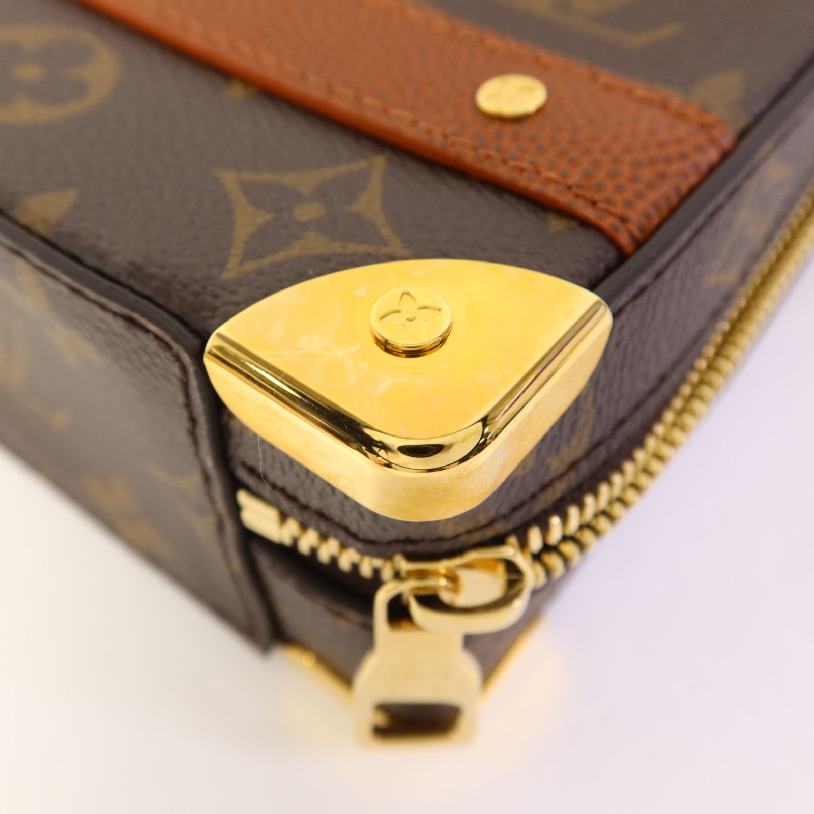 LOUIS VUITTON Monogram LVxNBA Handle Trunk Bag金扣手挽肩背兩用袋