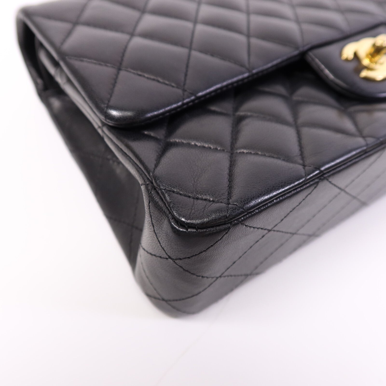 CHANEL 羊皮皮革Classic 25金扣鏈帶肩背袋