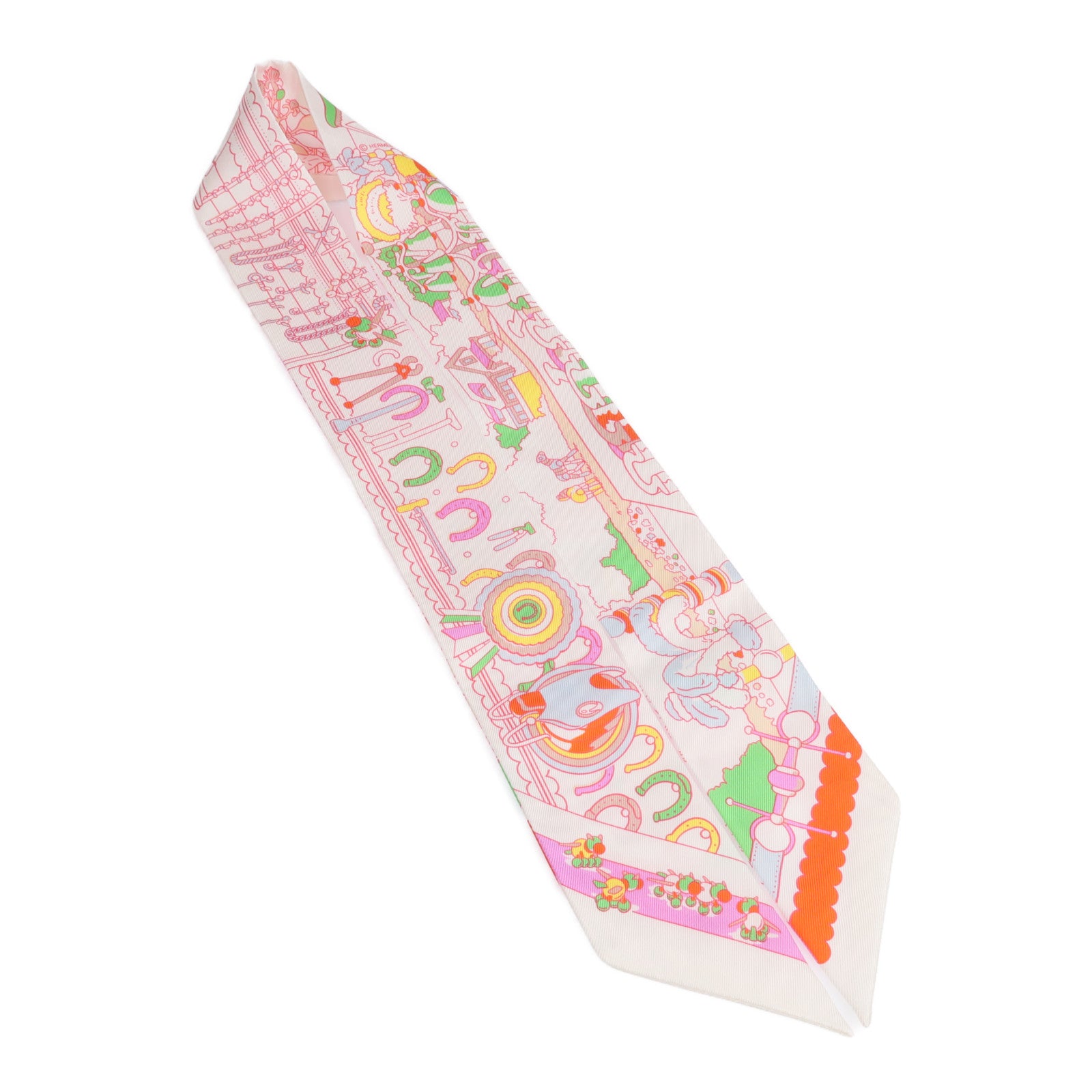 HERMES 【激減優惠】絲質Twilly絲巾