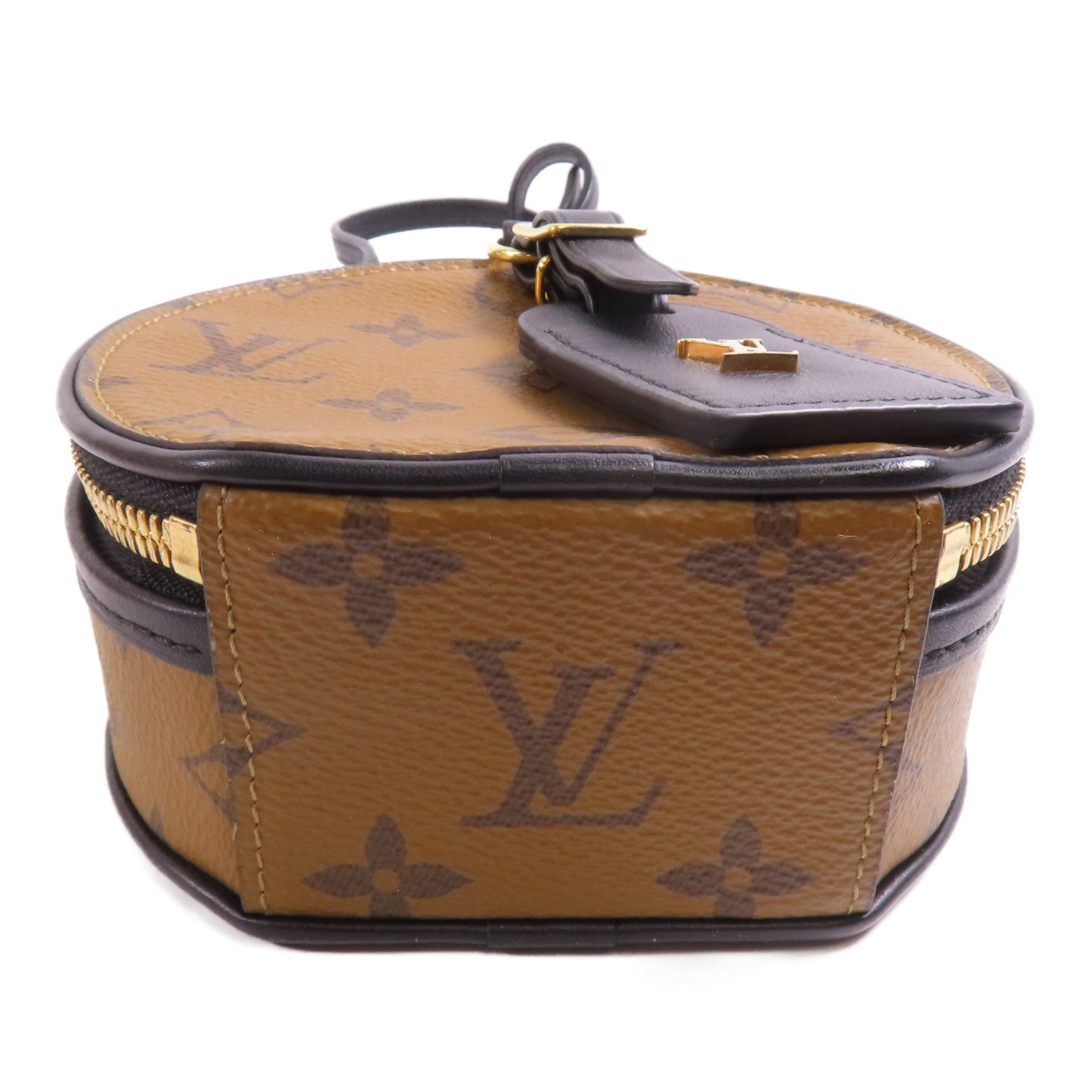 LOUIS VUITTON 【激減優惠】Monogram Reverse Mini Boite Chapeau金扣肩背袋