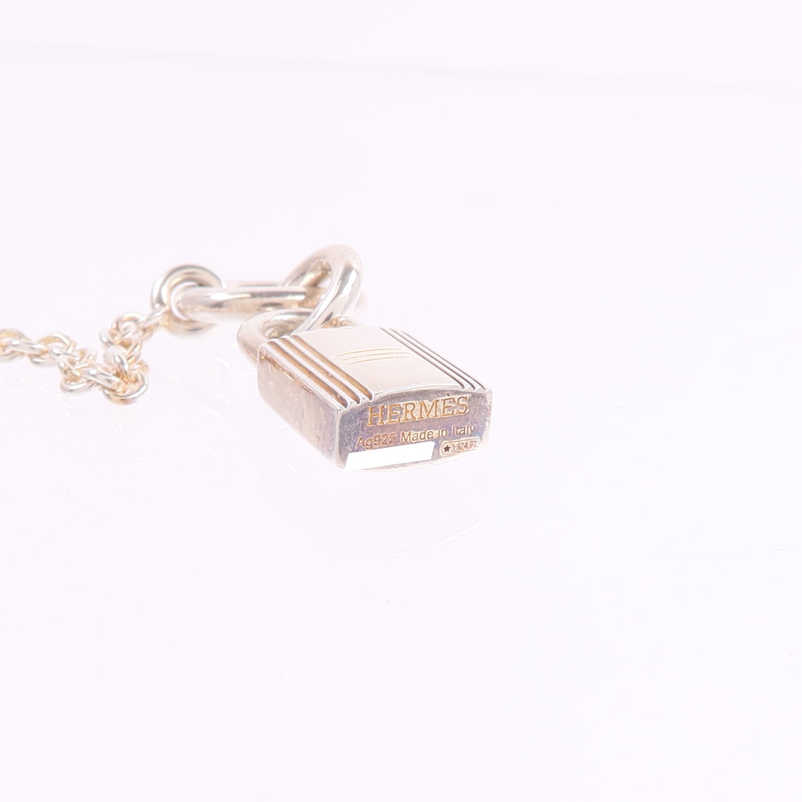 HERMES 925純銀Kelly Cadenas Pendant項鍊